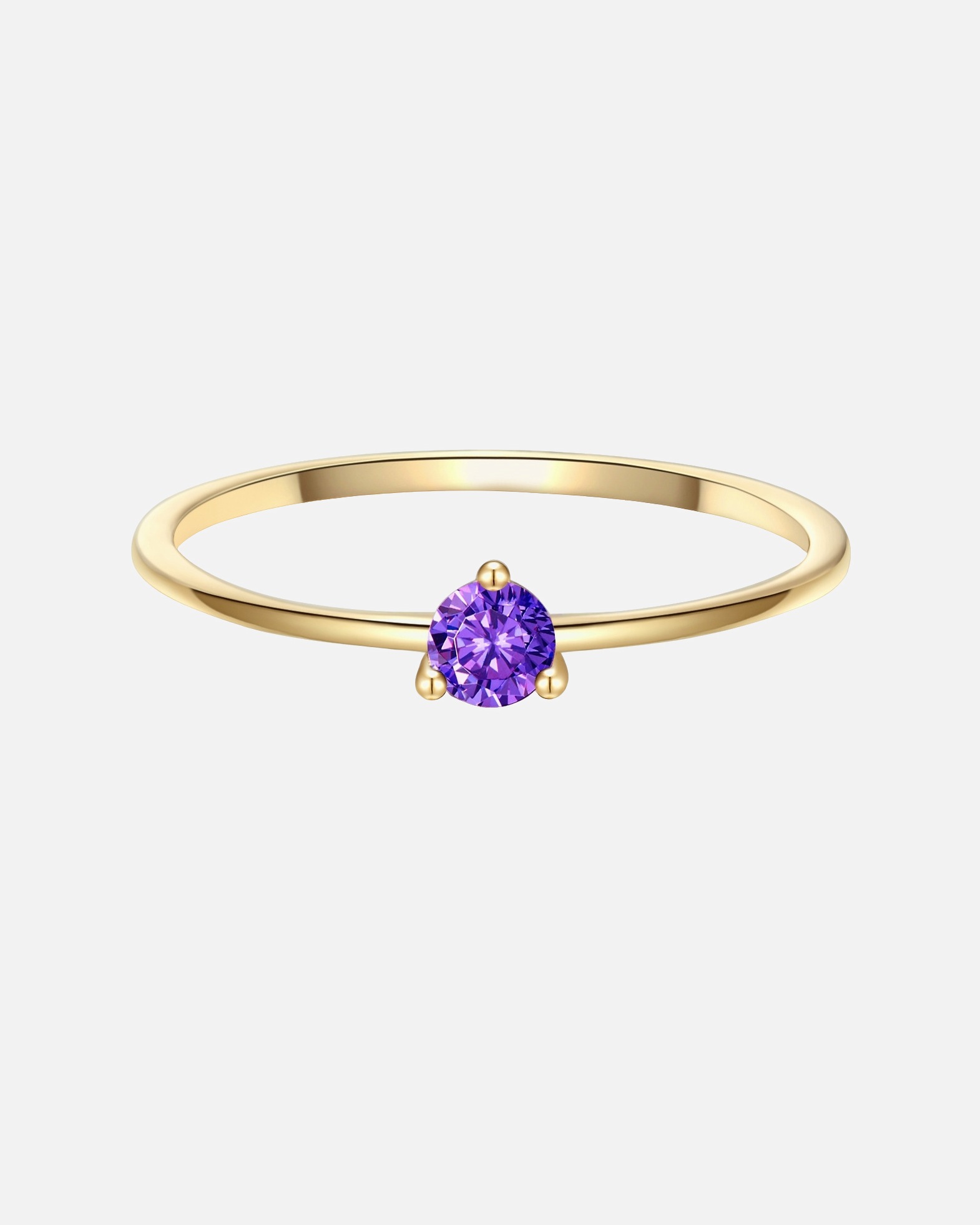 Ring für Weiblich Glanzstücke München Ring Sterling Silber Zirkonia in Gelbgold 52