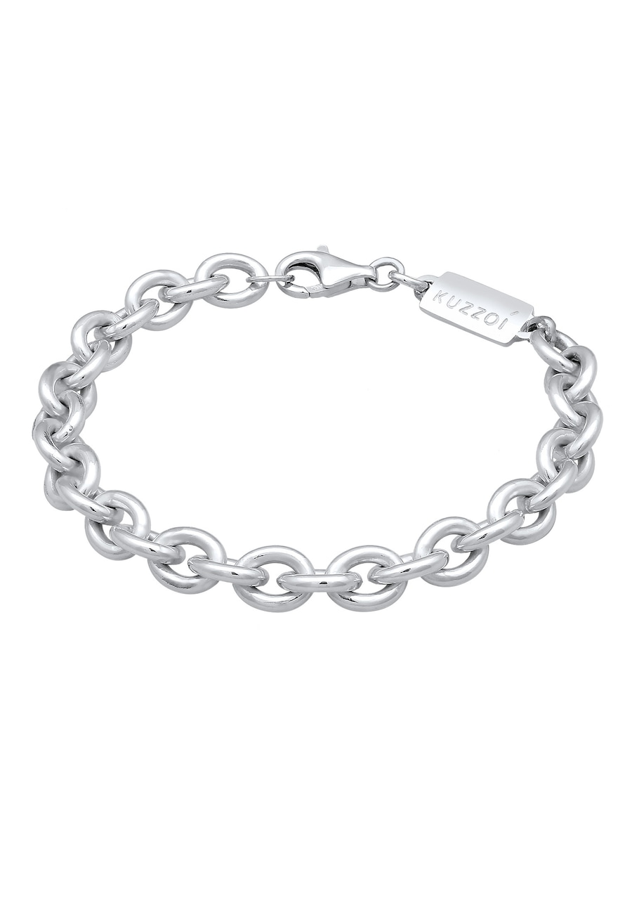 KUZZOI Herren Rundanker Massiv 925 Silber 19