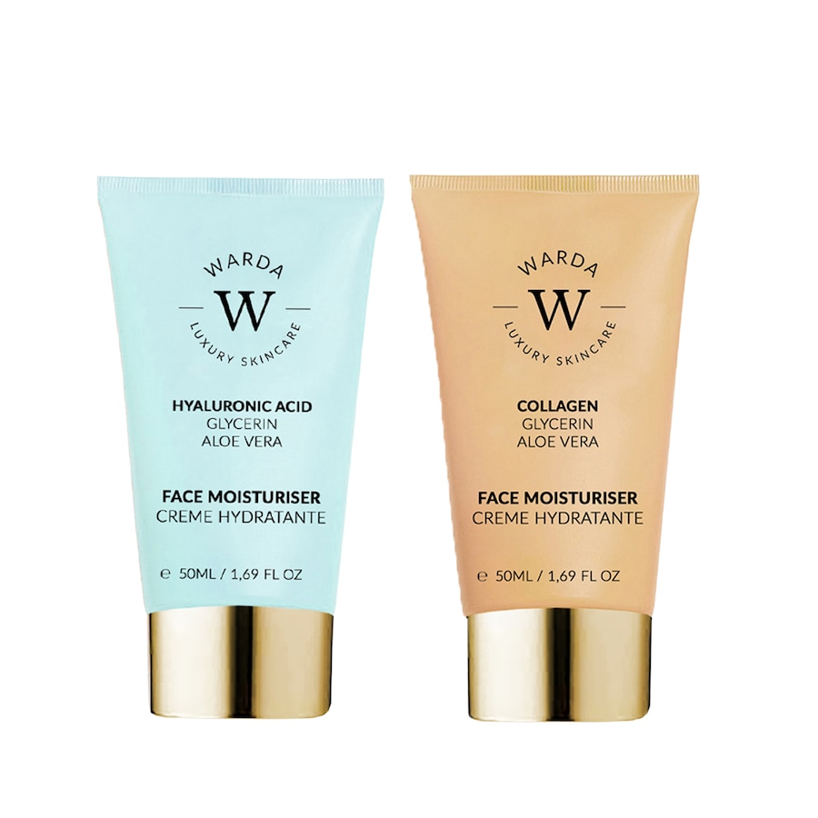 WARDA LUXURY SKINCARE Pflege Duo Hyaluronsäure Feuchtigkeitscreme + Kollagen Lifting-Creme Damen
