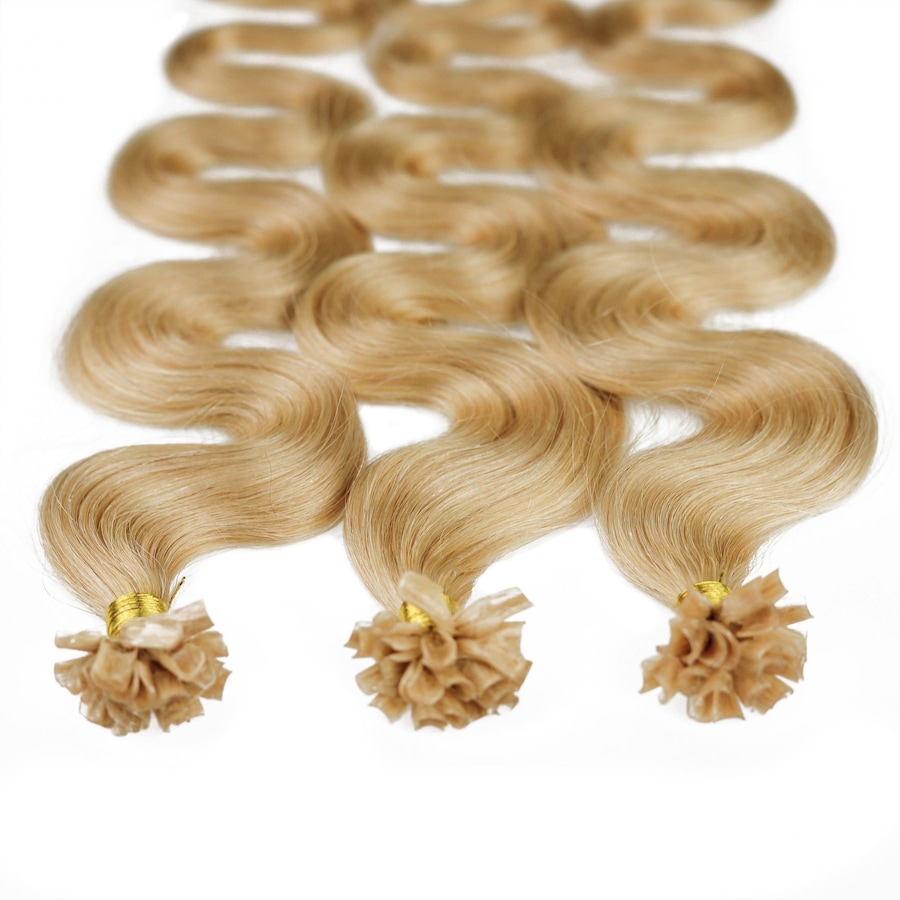 hair2heart Bonding Extensions Echthaar #9/31 Lichtblond Gold-Asch 0.5g 50cm Hellbraun Damen