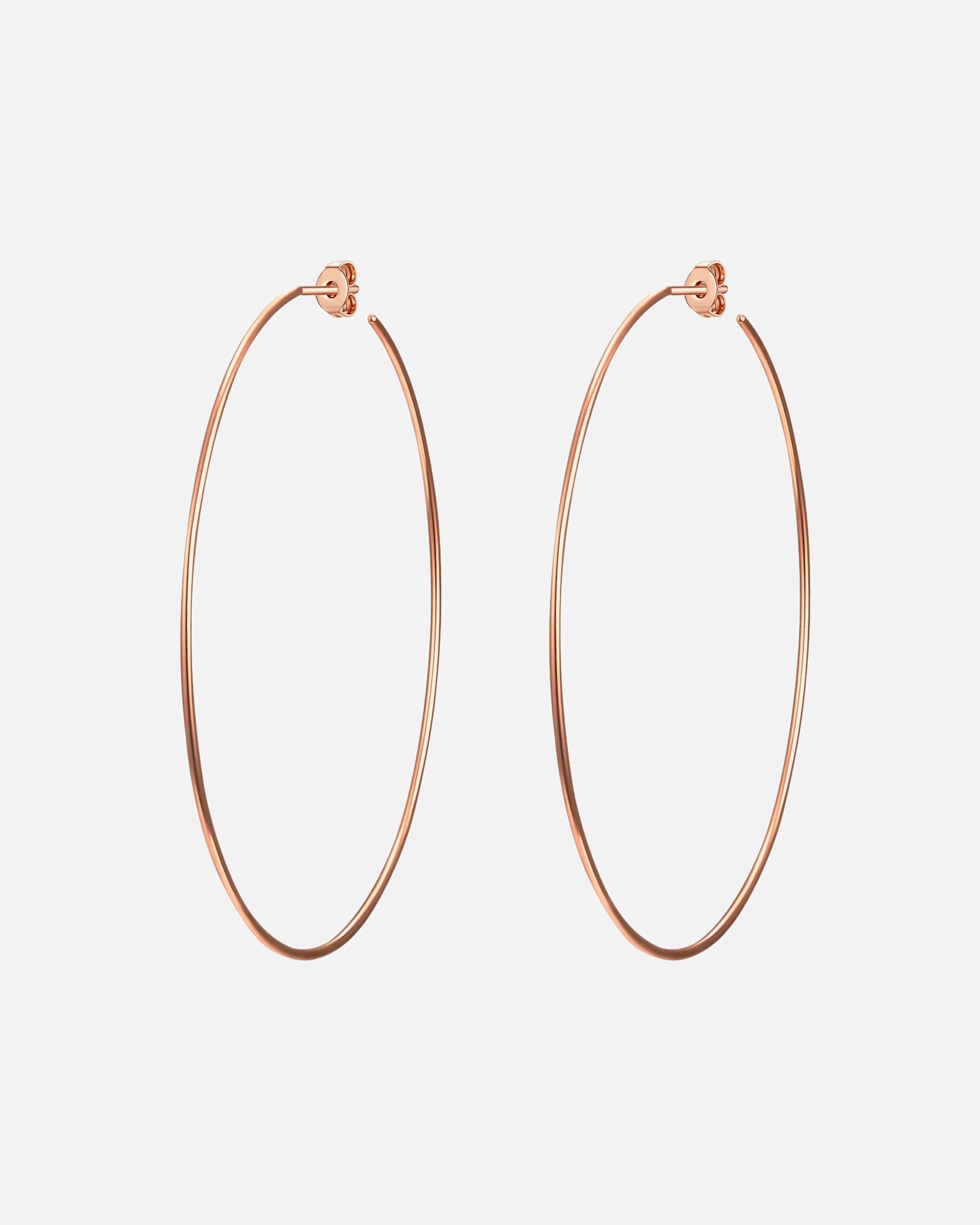 Creolen für Weiblich Glanzstücke München Creolen aus Sterling Silber in roségold 66,0 mm