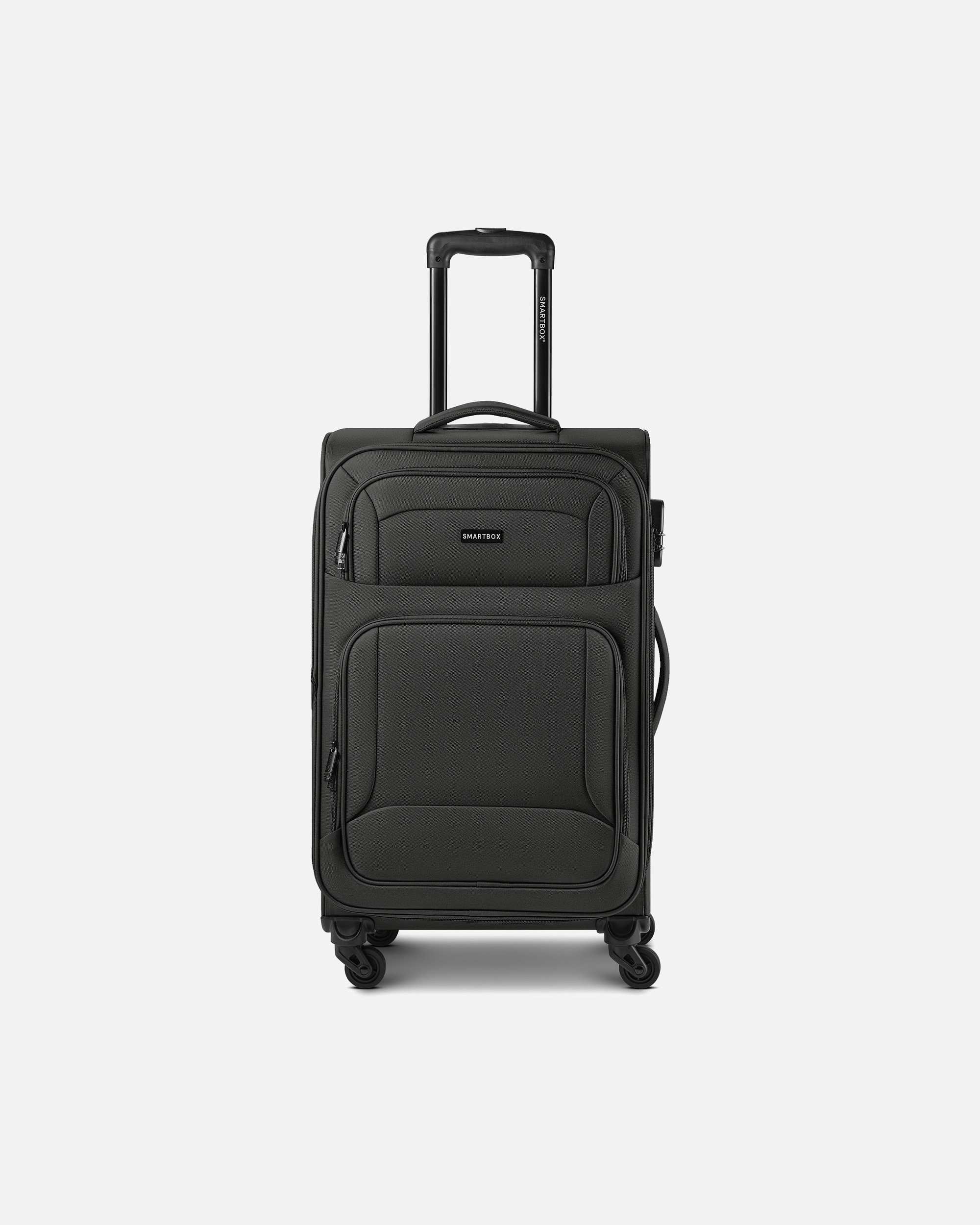 Trolley für Männlich Smartbox Default Brand Line Edition 04 4 Rollen Trolley 67 cm mit Dehnfalte black