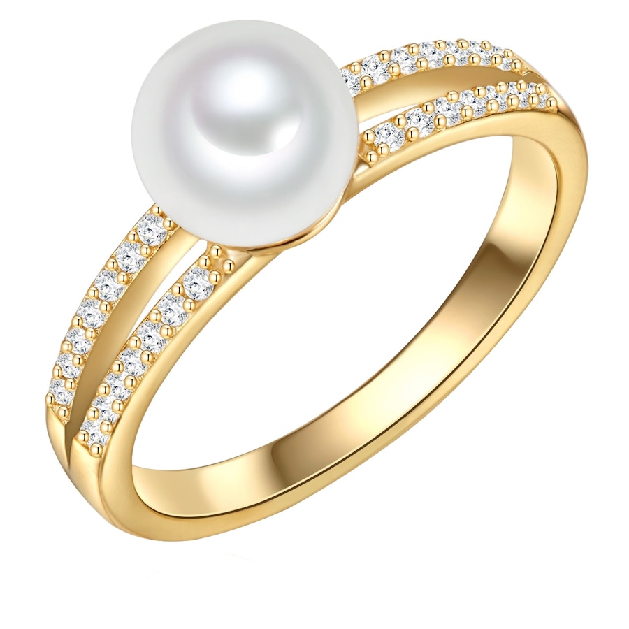 Valero Pearls Damenring 925er Silber, Perle 60 Damen
