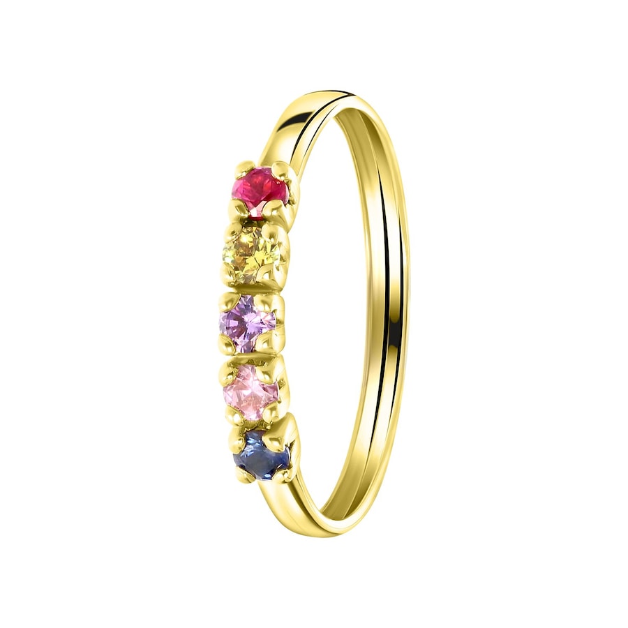 Lucardi Ringe 585 Gold - goldfarbig 50mm Damen