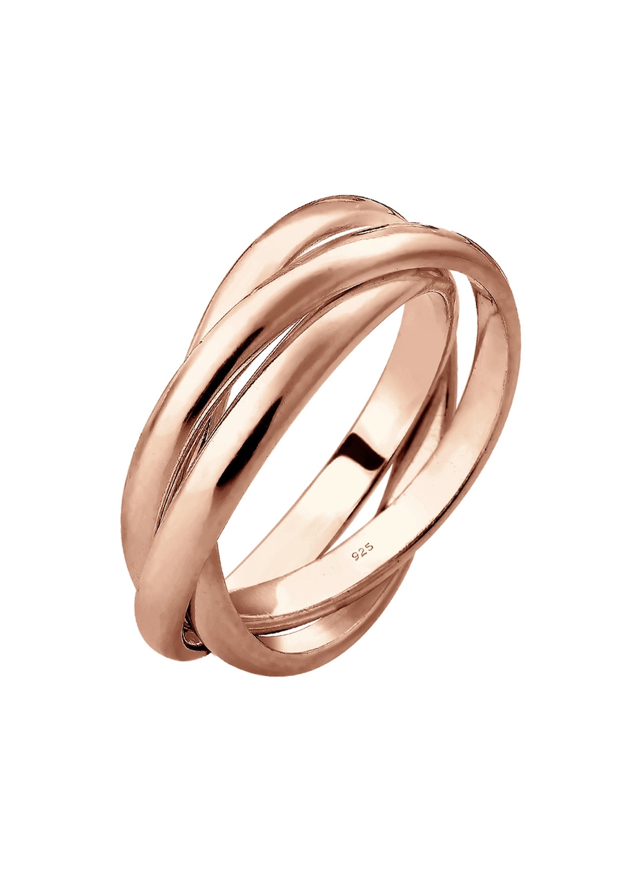 Elli Basic Wickelring Klassisches Design 925 Silber 58 Damen