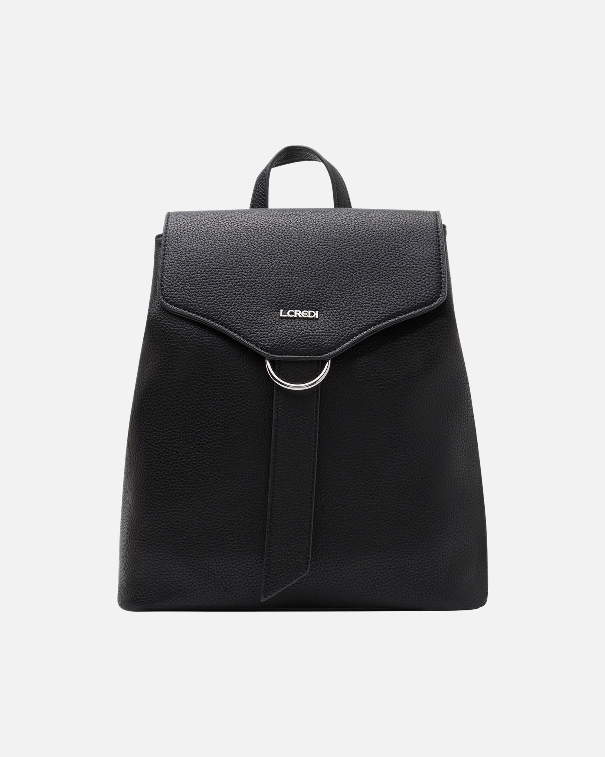 Rucksack für Weiblich L.CREDI Oriella City-Rucksack schwarz