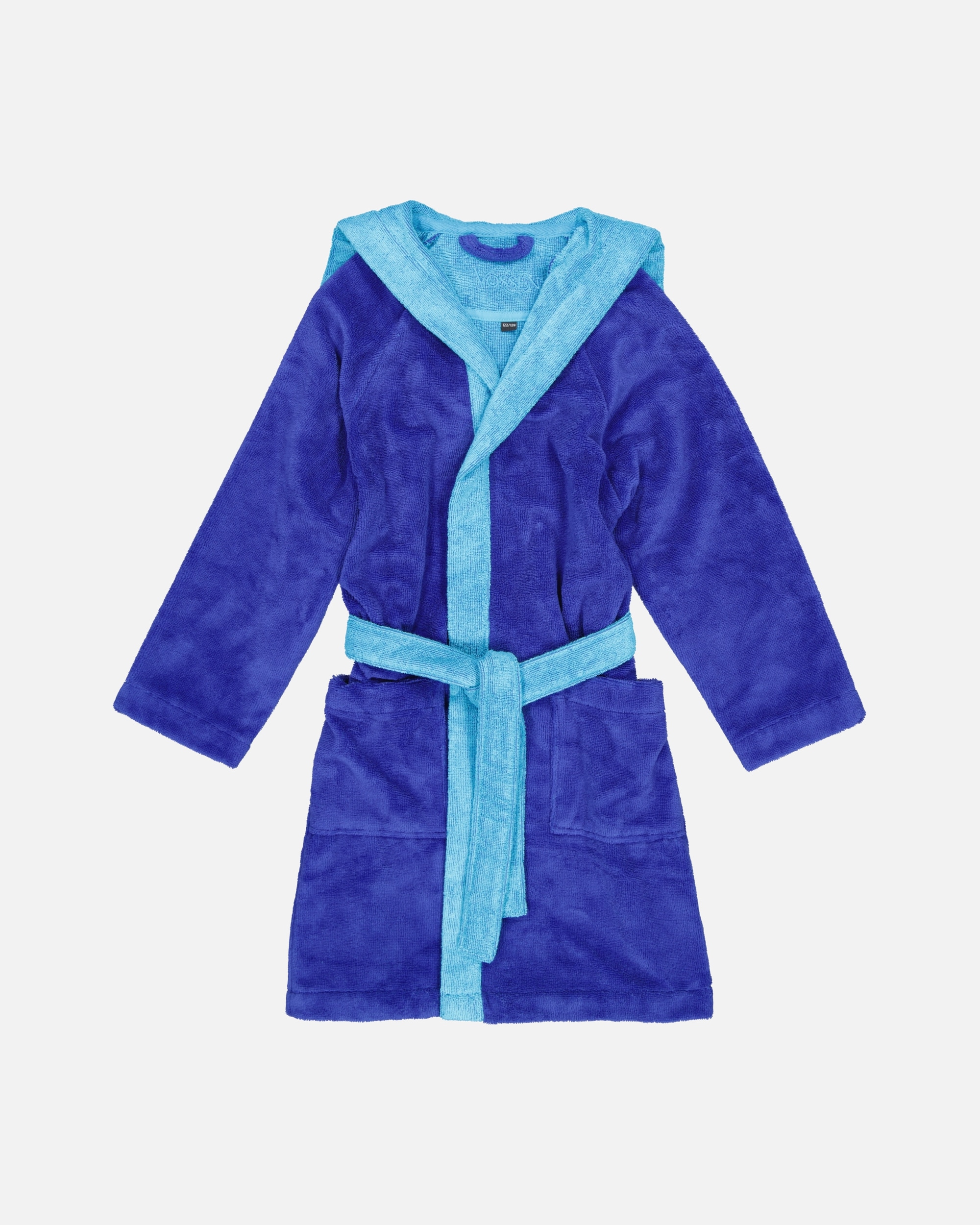 Bademantel für Unisex Vossen Vossen Kinderbademäntel Kinder Kapuze Bixie reflex blue/ice blue - 0008 122/128