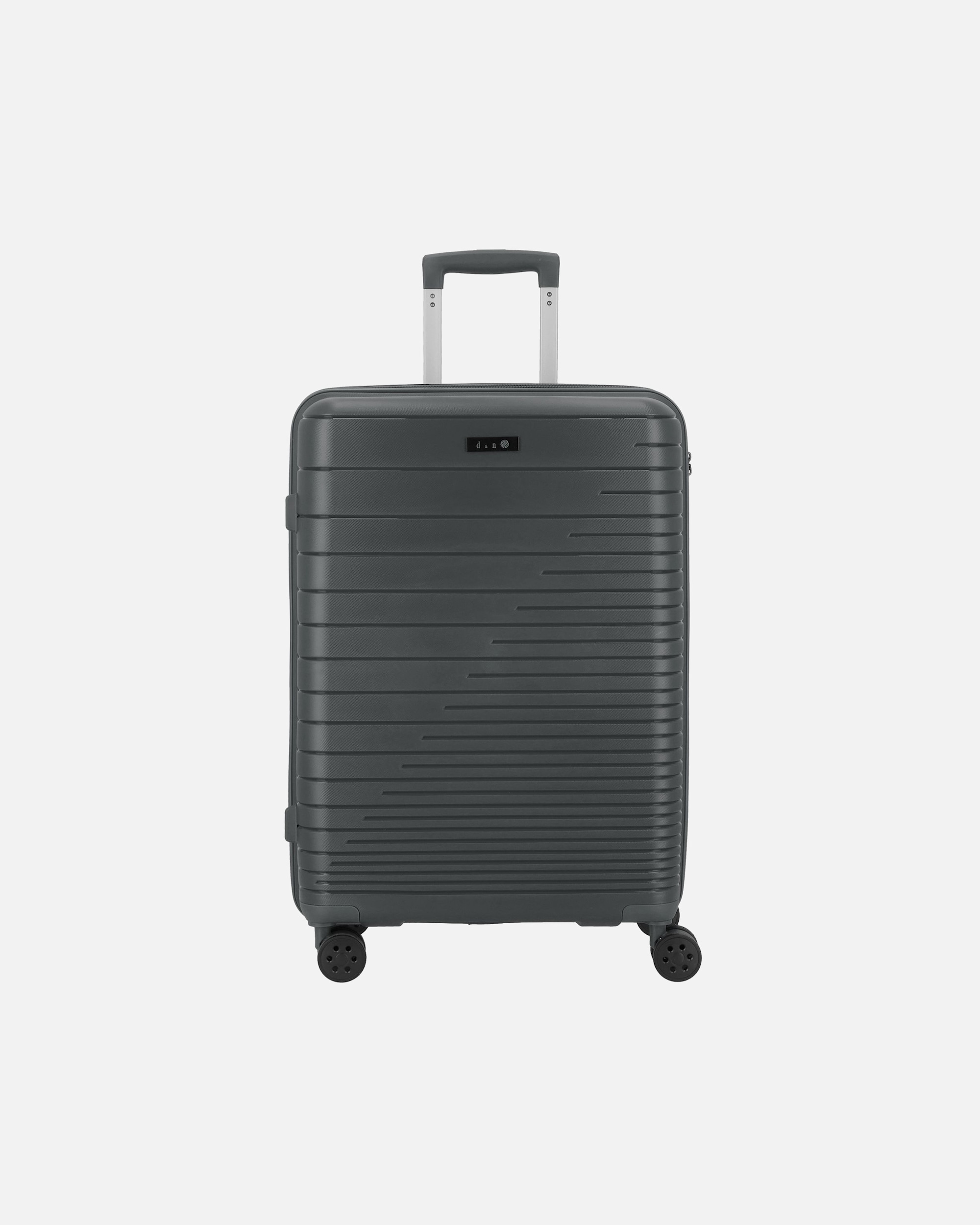 Koffer für Männlich d & n Travel Line 4600 4 Rollen Trolley M 65 cm grey