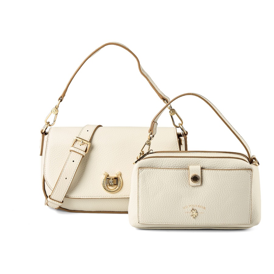 U.S. Polo Assn. Middleton Henkeltasche off white Weiss Damen