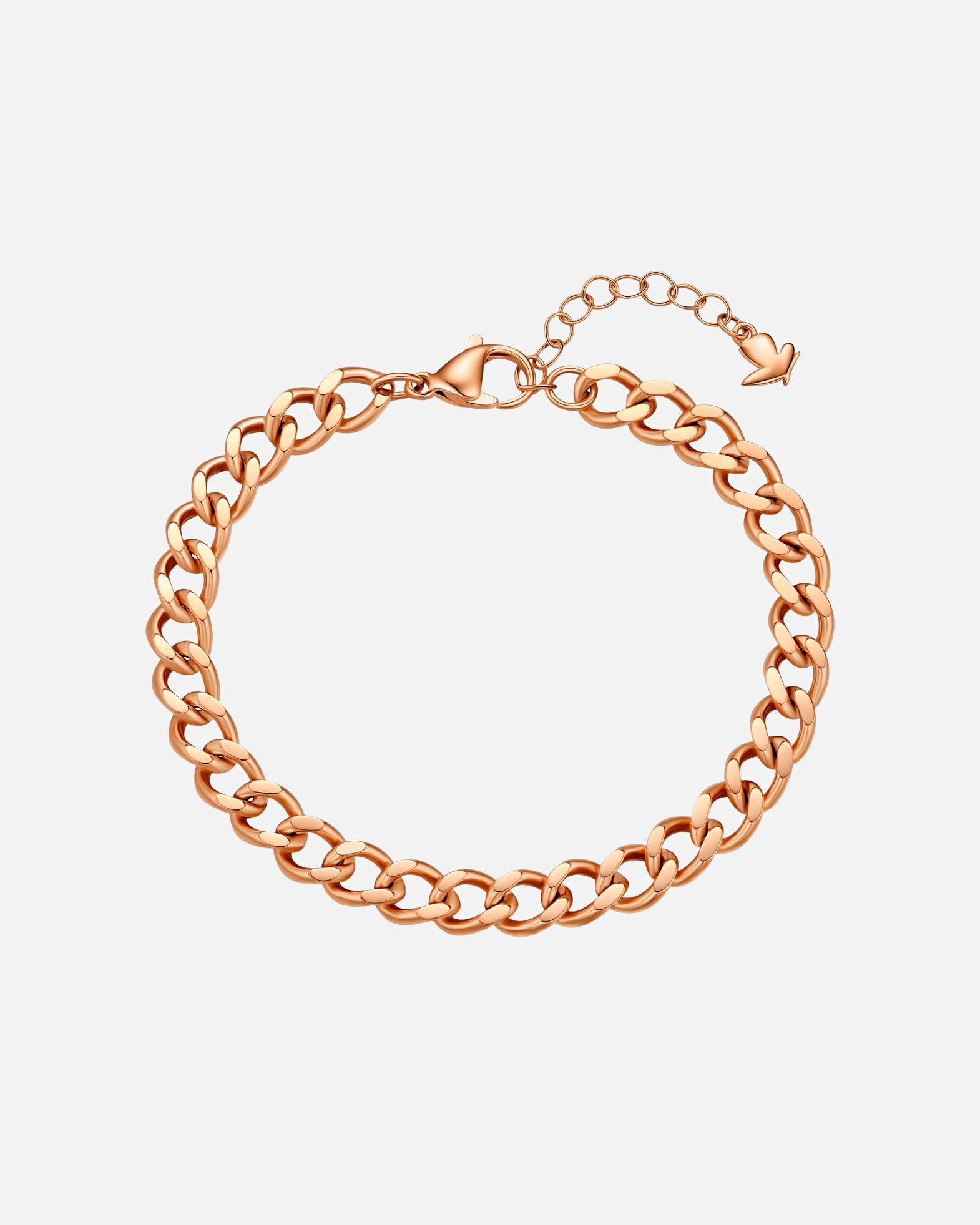 Armband für Weiblich Glanzstücke München Armband aus Edelstahl in Roségold 17,0 cm Basislänge + 3,0 cm Verlängerung