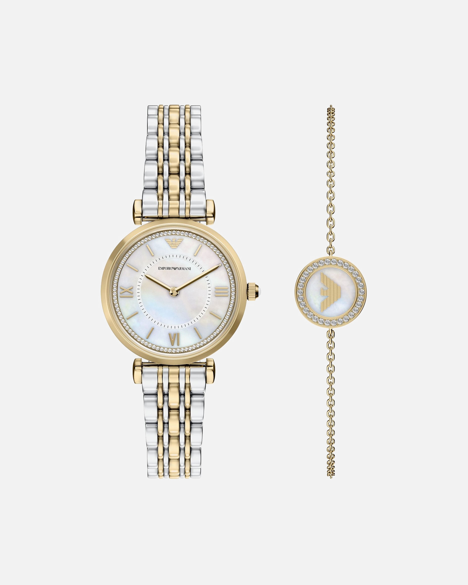 Uhr für Weiblich Emporio Armani Uhren-Set Edelstahl One Size