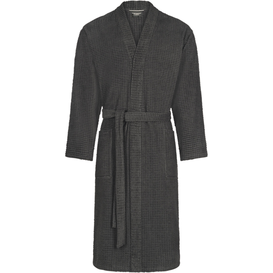 Cawö Bademäntel Herren Kimono PURE Elements 6526 basalt - 740 L