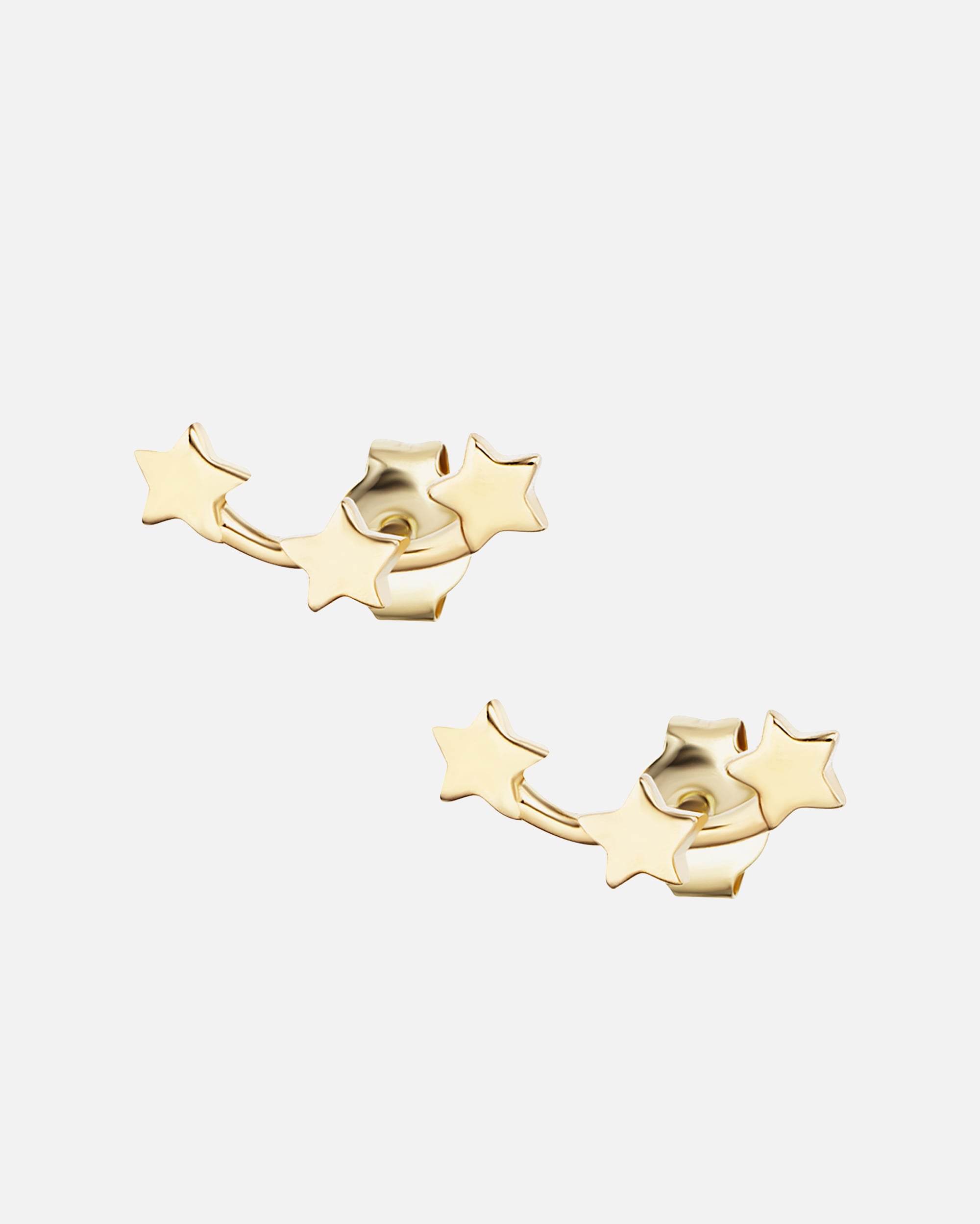 Ohrringe für Weiblich caï Ohrstecker 925/- Sterling Silber ohne Stein gelb vergoldet