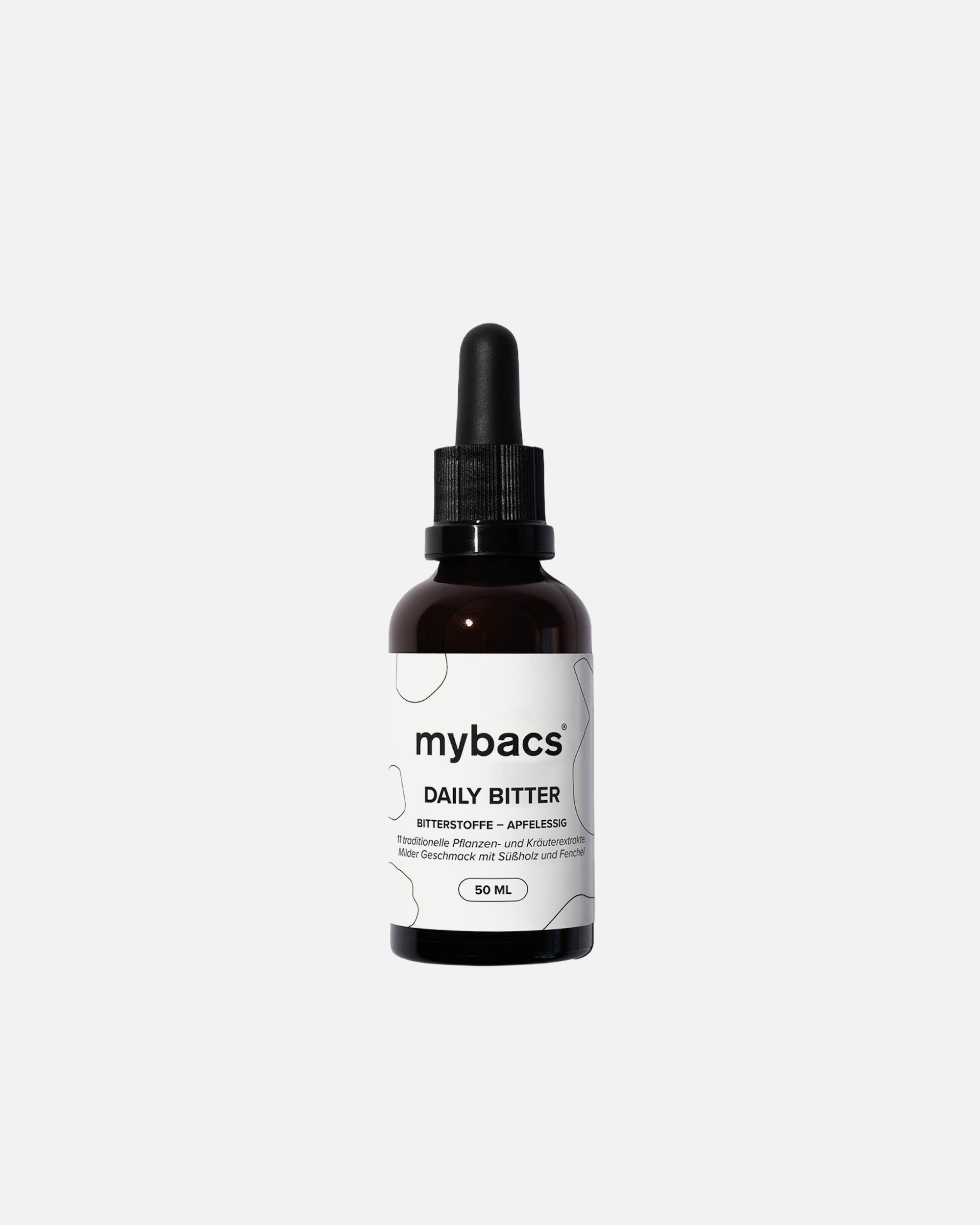 Nahrungsergänzung Darm für Unisex mybacs Default Brand Line Daily Bitter – Bittertropfen aus 11 Extrakten 3-Monats-Paket (150ml)