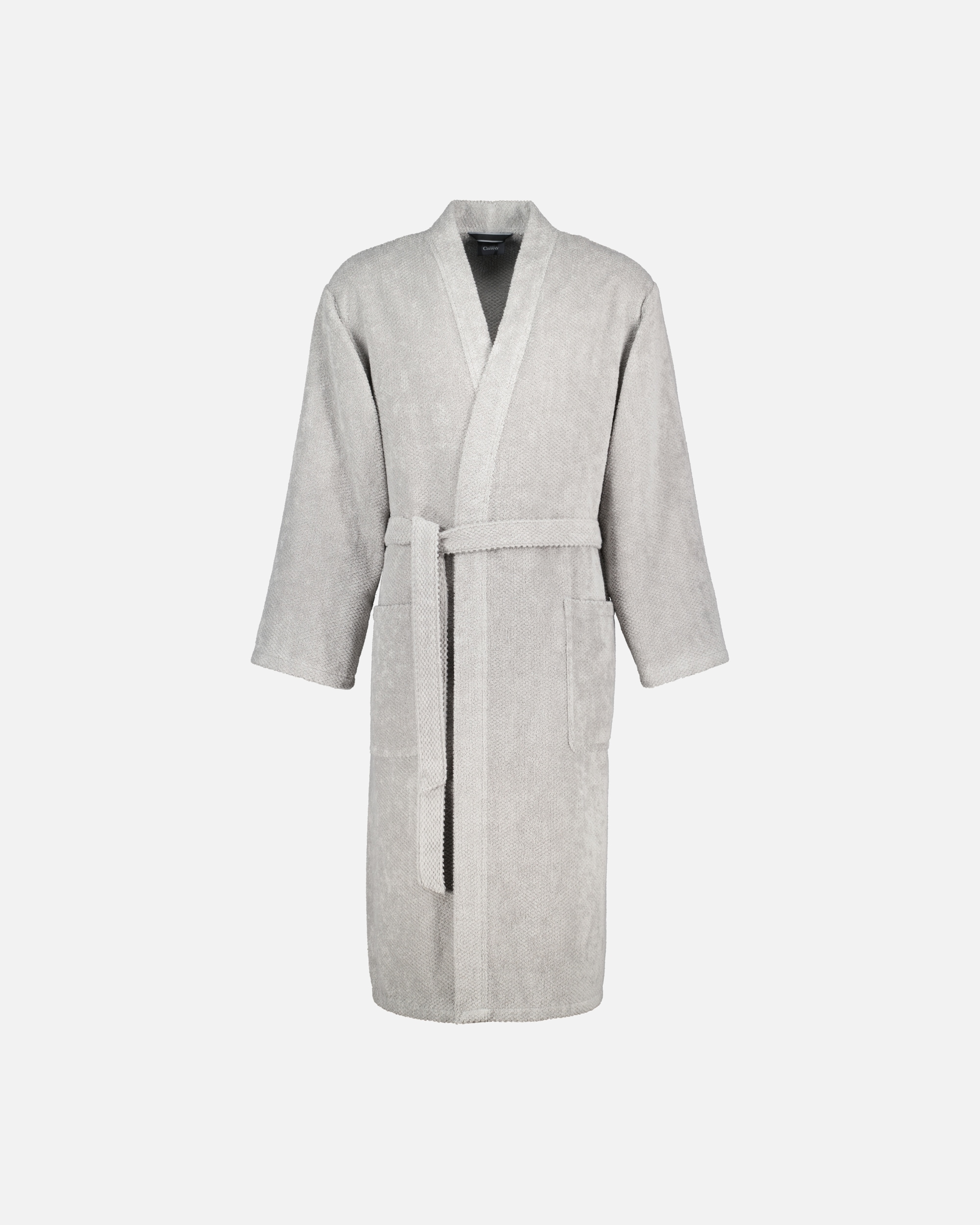 Bademantel für Männlich Cawö Cawö Bademäntel Herren Kimono Pure 5622 stein - 727 S