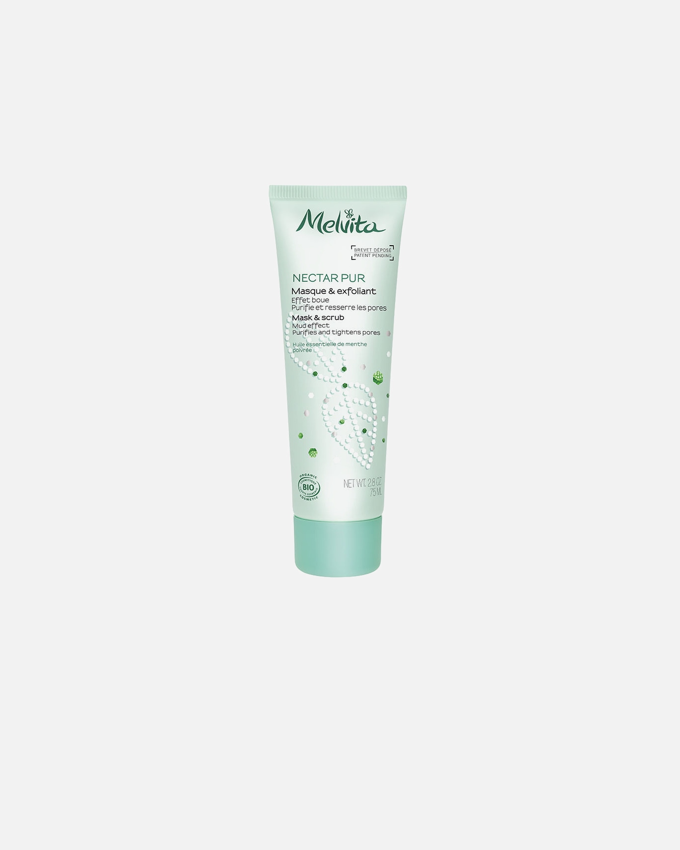 Gesichtspeeling für Unisex Melvita NECTAR PUR 3-in-1 Peeling-Maske 75 ml