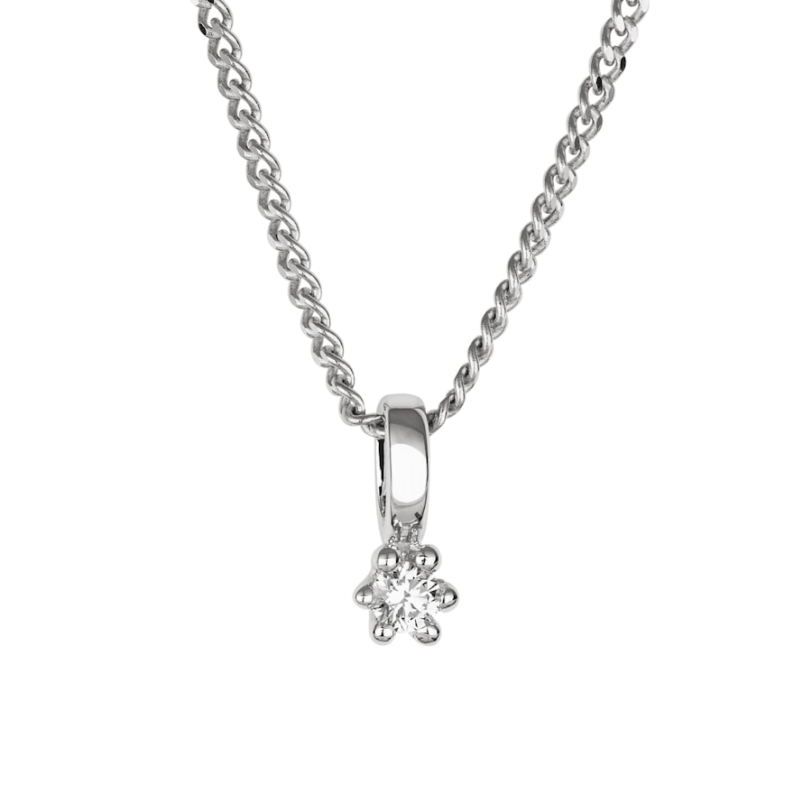 Orolino Halskette 585/- Gold Brillant weiß 0.0500 Karat 42/45cm Damen