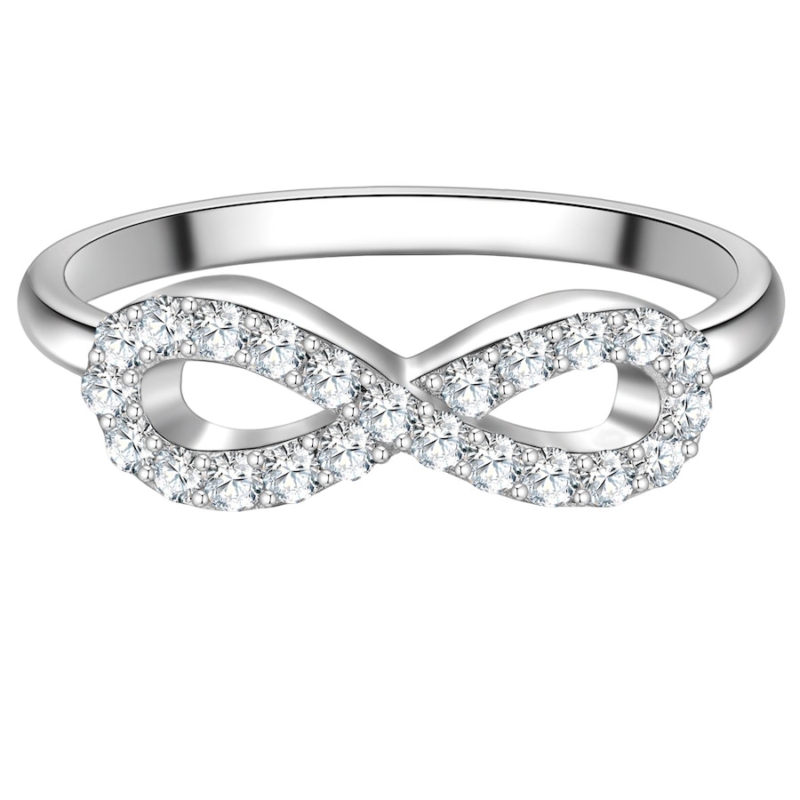 Trilani Ring Infinity aus Sterling Silber in silber mit Zirkonia 50 Damen