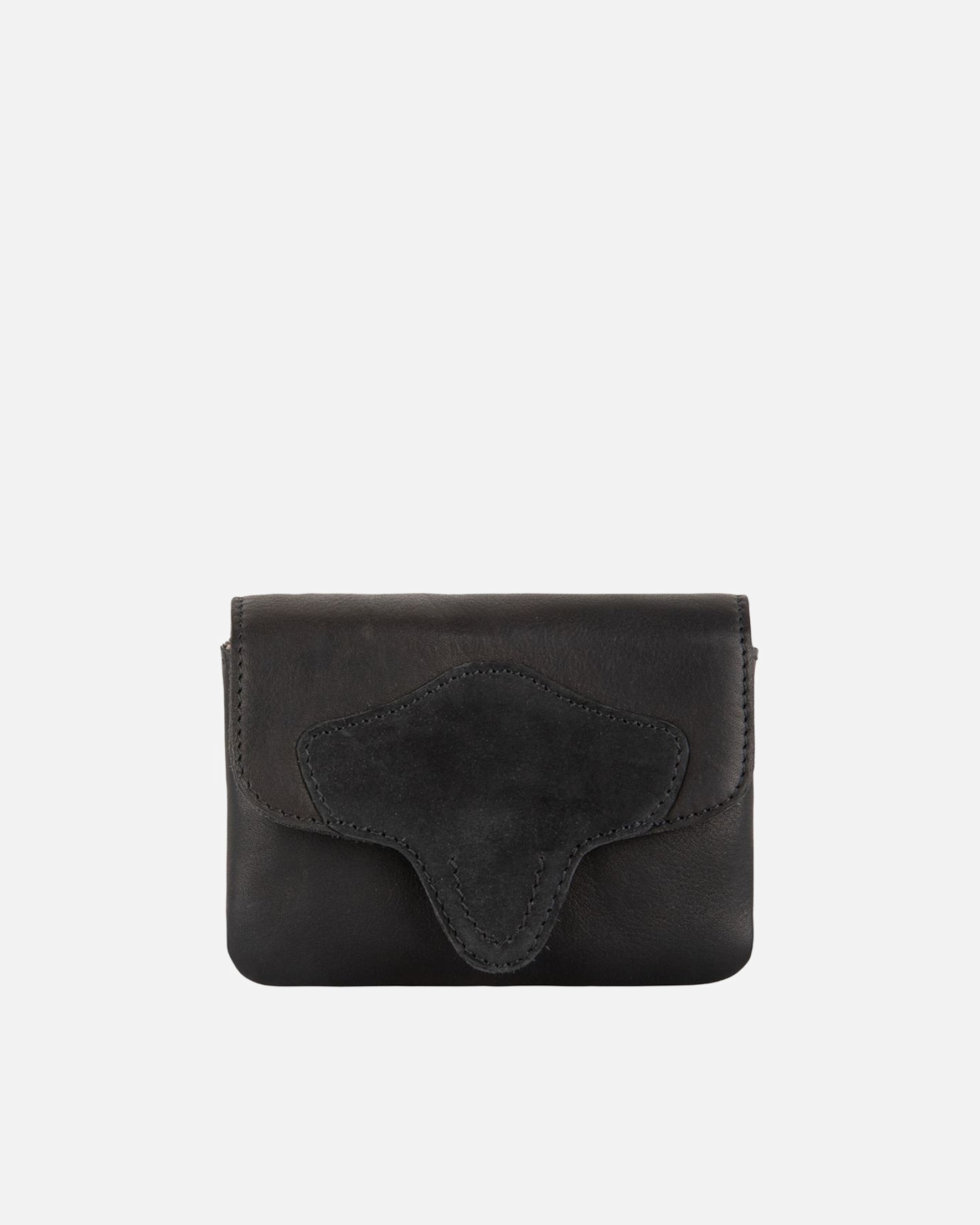 Portemonnaie für Weiblich Cowboysbag Cowboysbag Druckknopf Brieftasche Schwarz