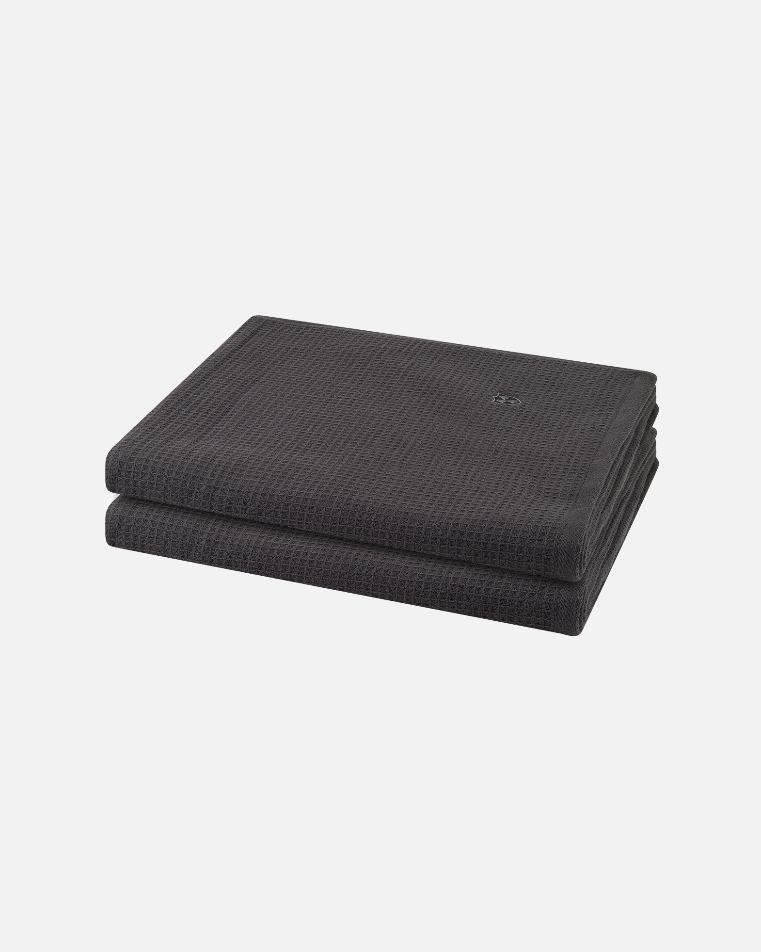 Handtuch für Unisex ROSS Duschtuch-Set Pique (2er Set) Anthrazit