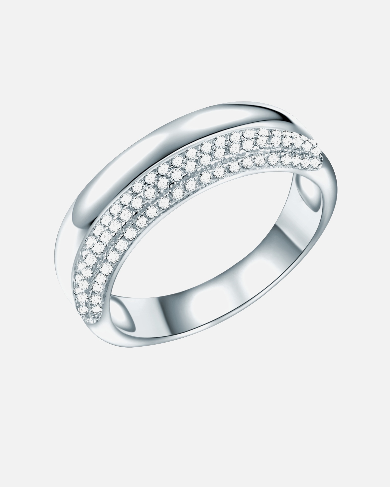 Ring für Weiblich Rafaela Donata Ring Sterling Silber Zirkonia weiß 52