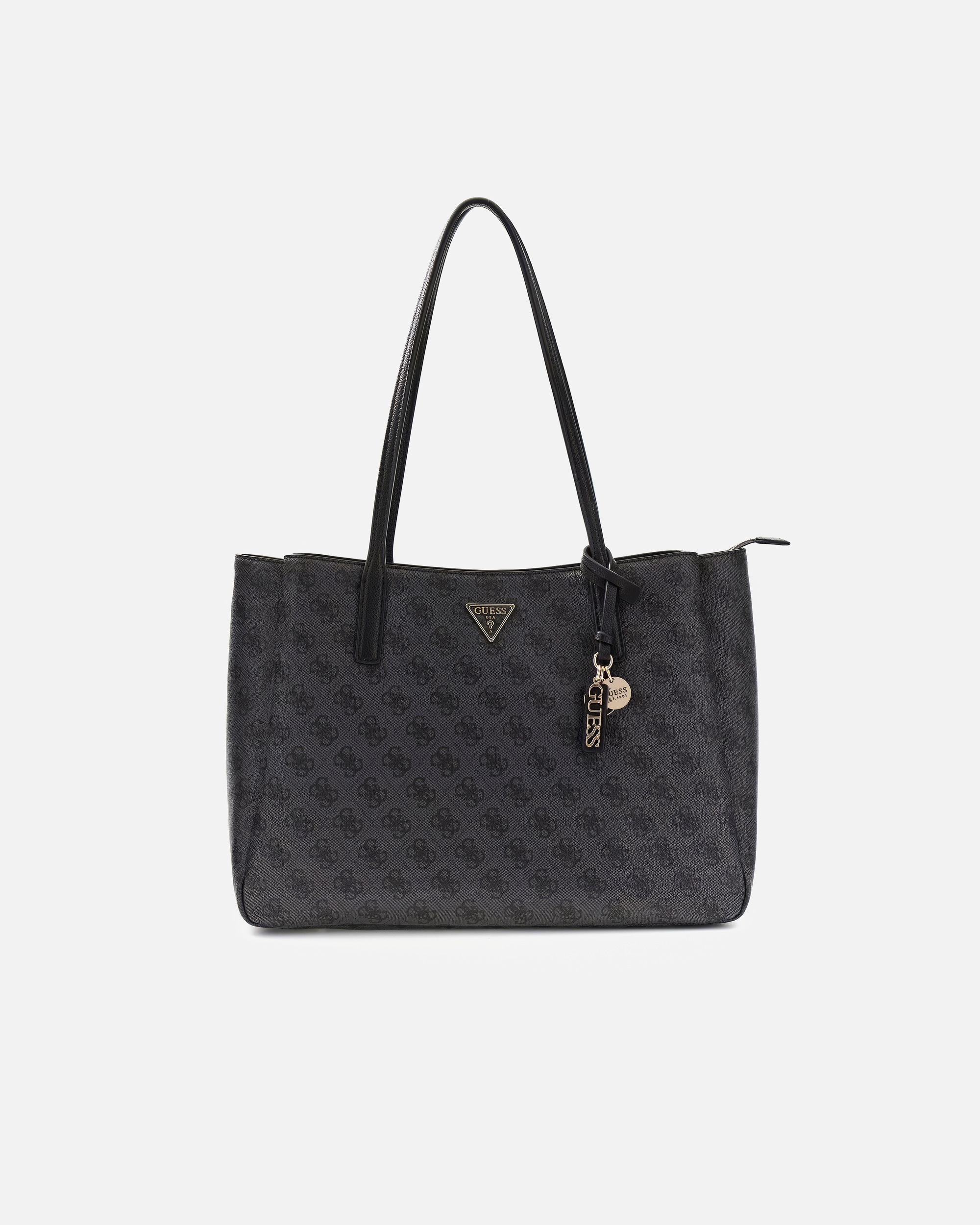 Shopper für Weiblich Guess Shopper Noelle II Tech Tote 4G-Logo Coal