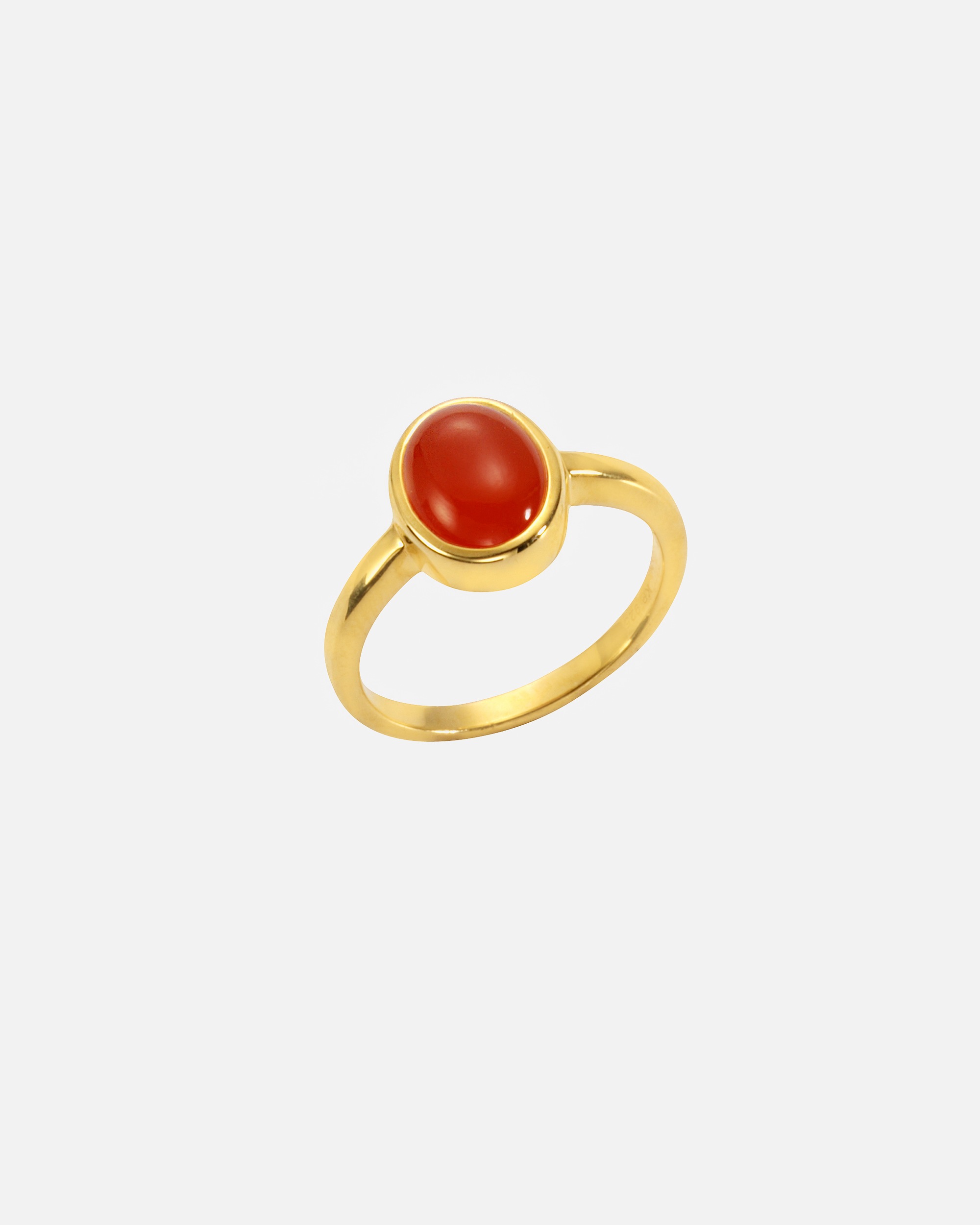 Ring für Weiblich Jamelli Ring 925/- Sterling Silber Carneol orange 2,39ct. 058 (18,5)