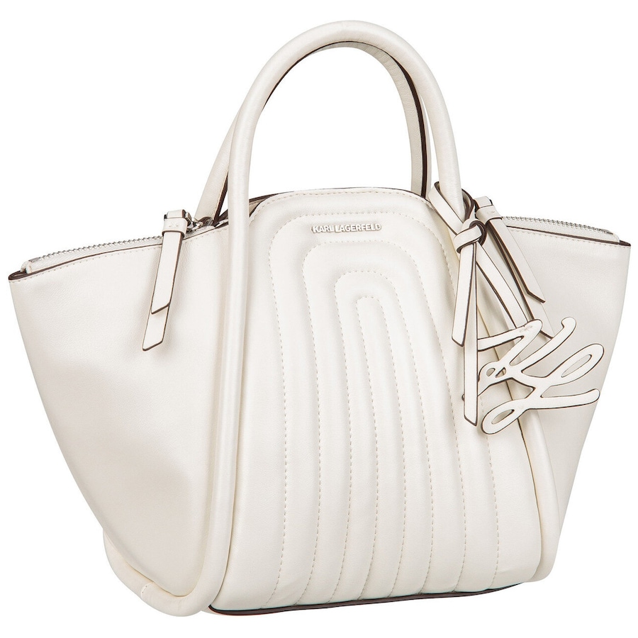Karl Lagerfeld Handtasche K/Wellen Tote Off White Weiss Damen