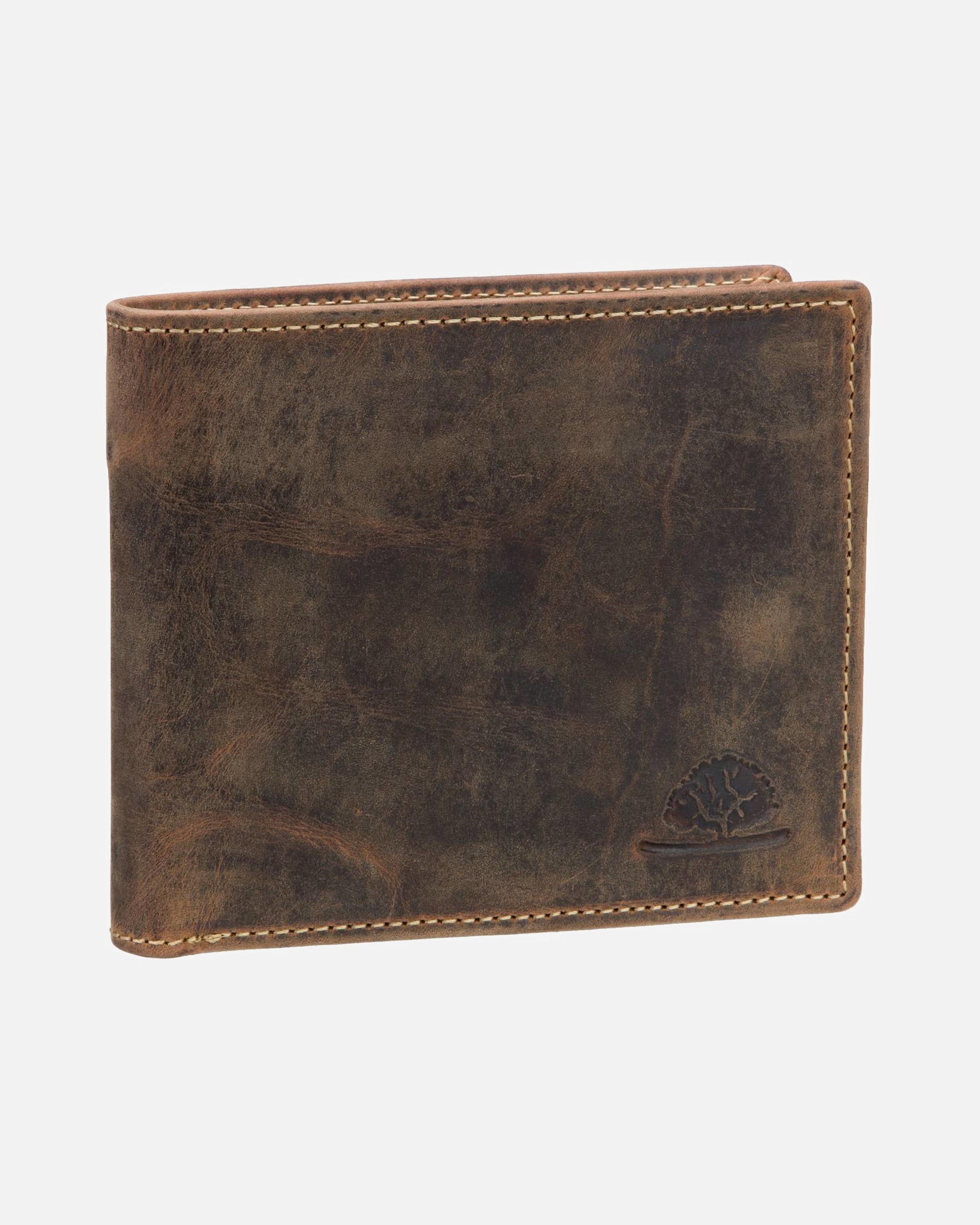 Portemonnaie für Männlich Greenburry Geldbörse Vintage Brown