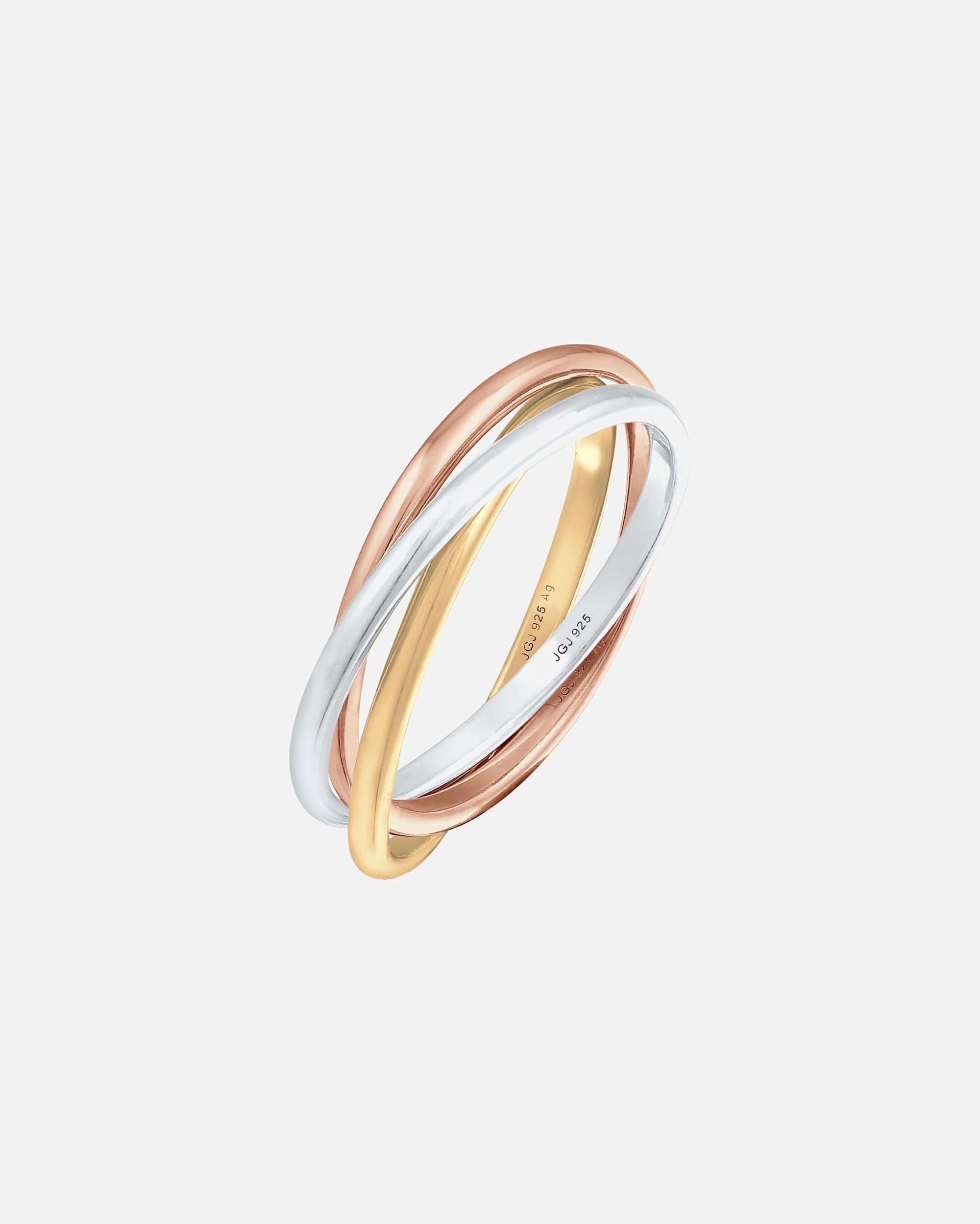 Ring für Weiblich Elli Wickelring Trio Trini Basic 925 Silber 54