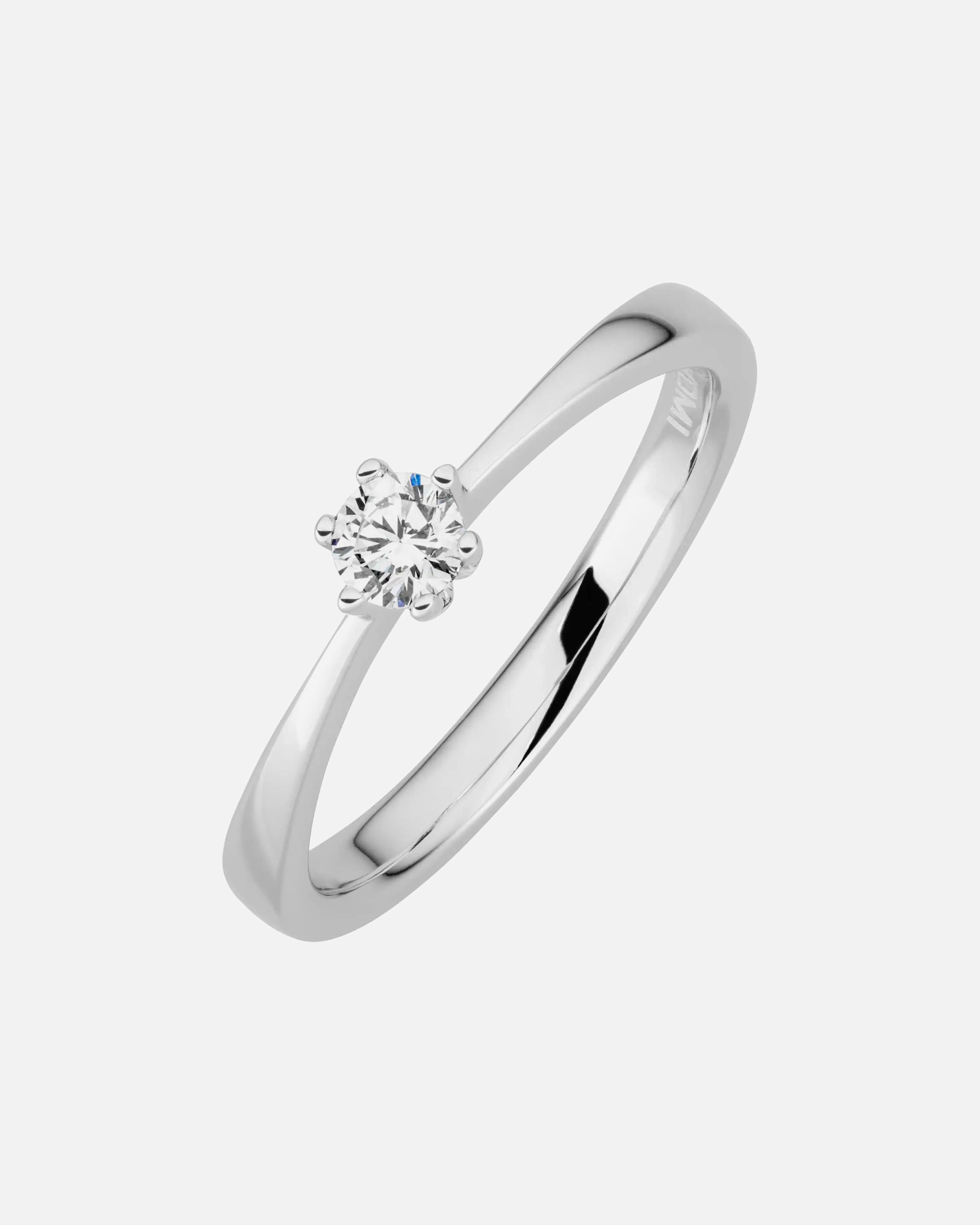 Ring für Weiblich Lyomi Default Brand Line Ring 585/- Gold Diamant Lab Grown weiß 0,20ct. 058 (18,5)