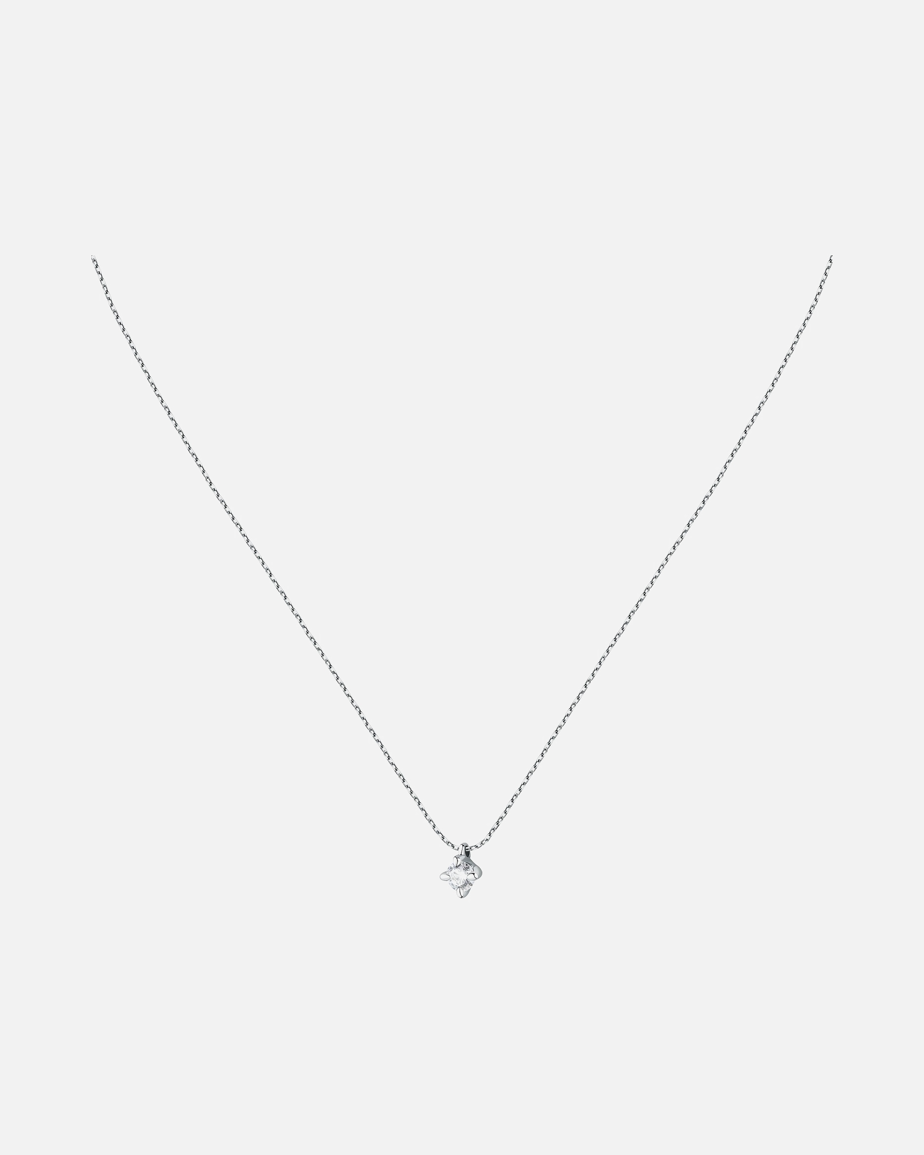 Halskette für Weiblich Live Diamond Kette 375er Weißgold, recycelt One Size