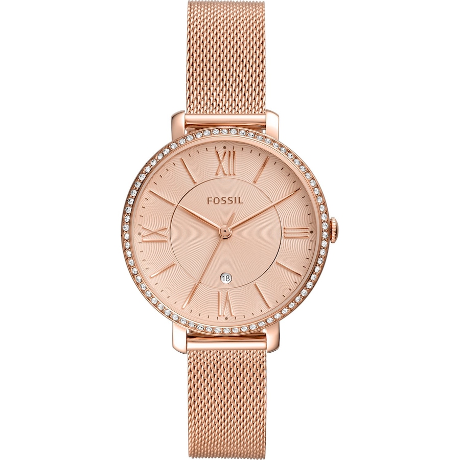 Fossil Damenuhr Edelstahl rosé Damen