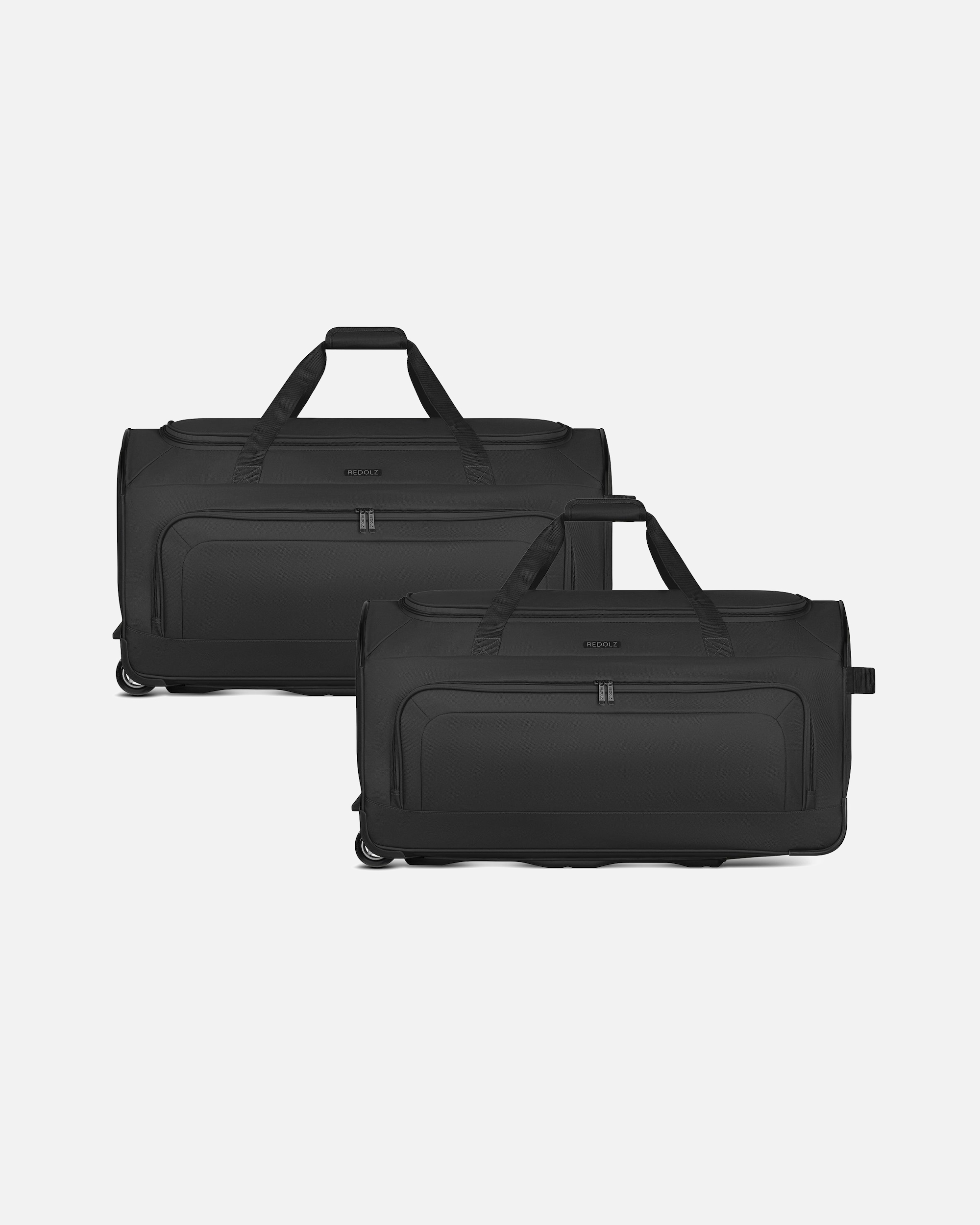 Koffer für Männlich Redolz Duffle Essentials 2-Rollen Reisetaschenset 2tlg. black