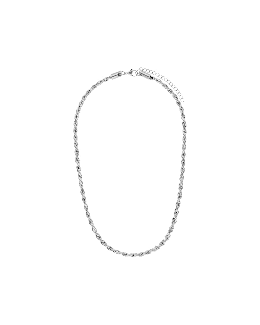 Lucardi Halskette Stahl Silber - 55.0