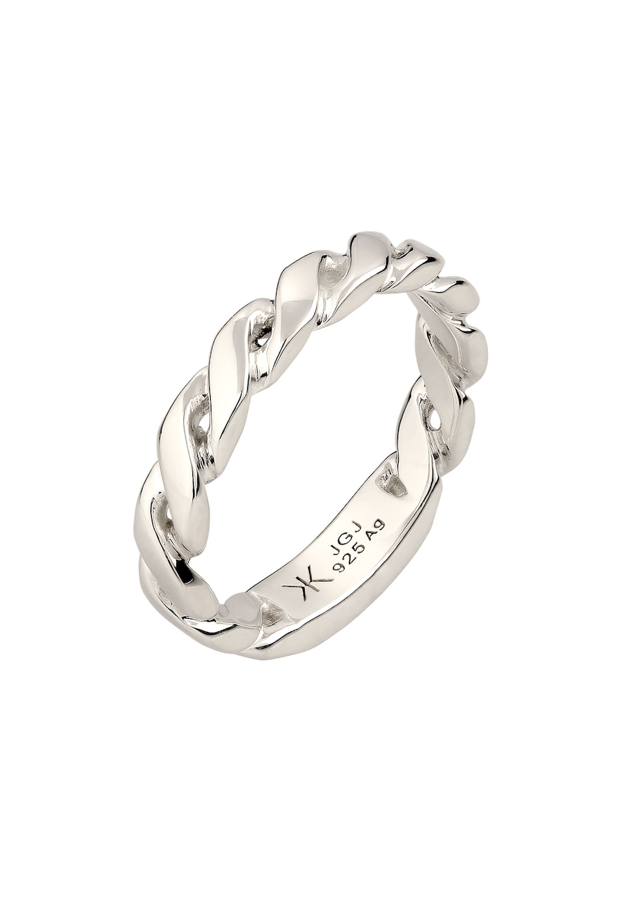 KUZZOI Bandring Twist Design 925 Sterling Silber 64 Herren