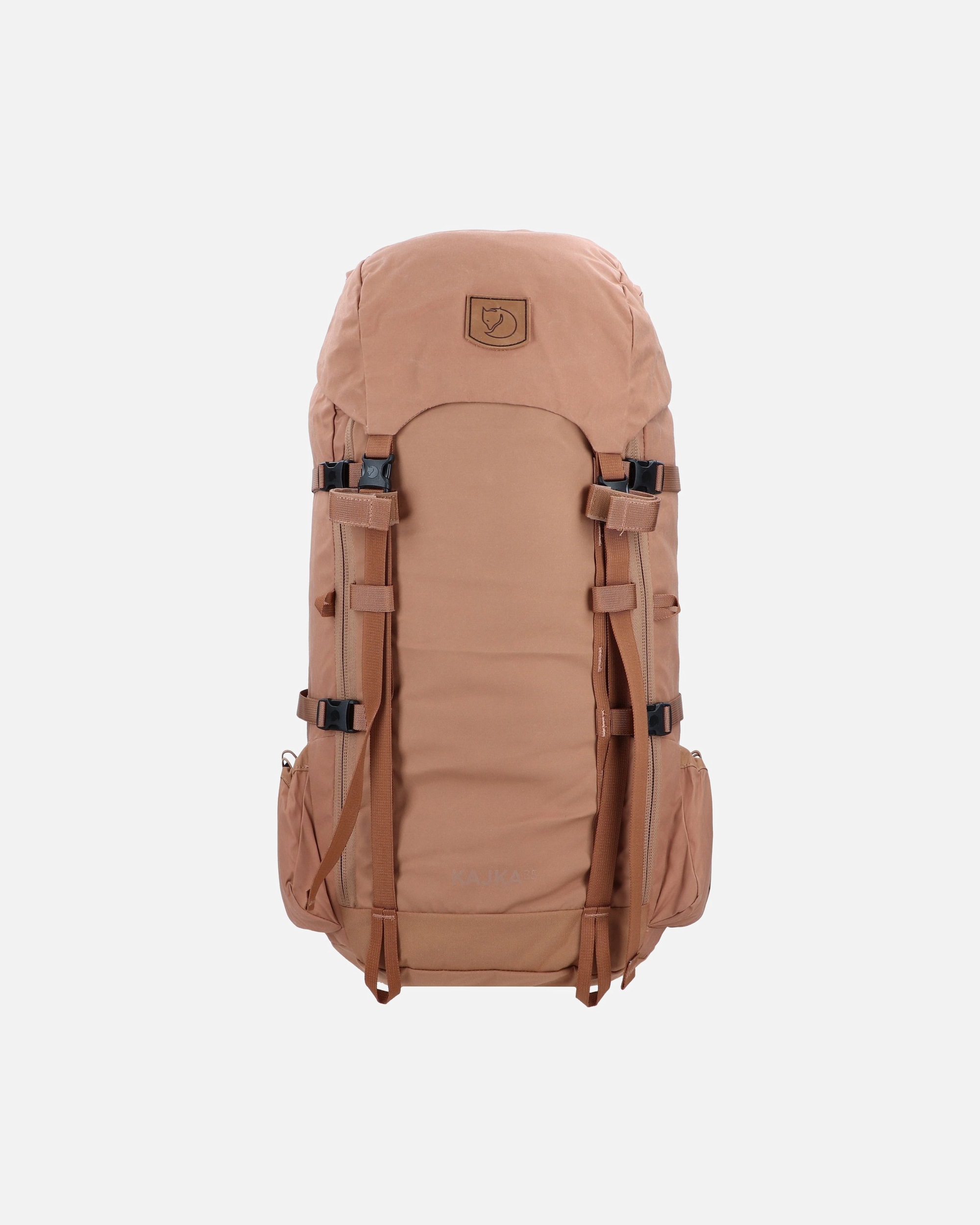 Rucksack für Männlich Fjällräven Kajka Wanderrucksack khaki dust
