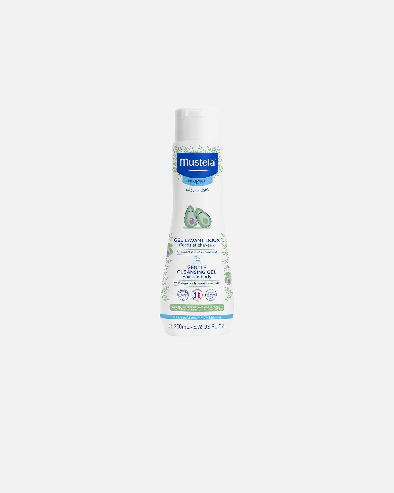 Babyduschgel für Unisex Mustela Weiches BABY-KIND-Badegel 200 ml