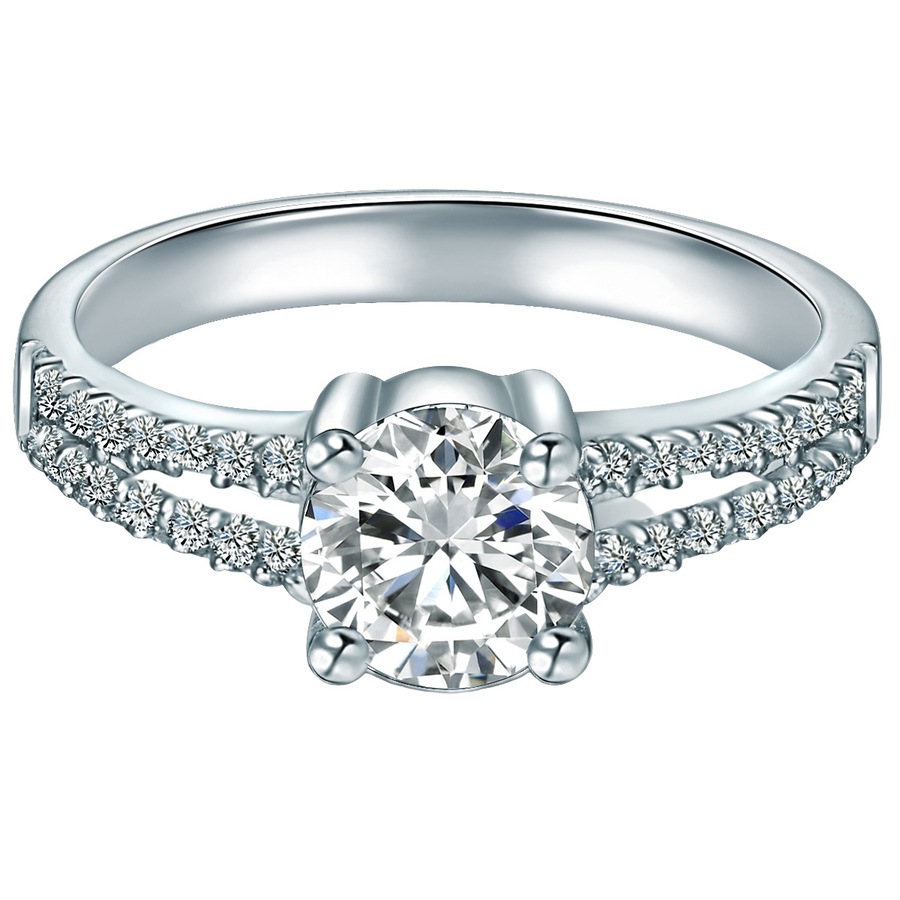 Trilani Ring aus Sterling Silber in silber mit Zirkonia 47 Damen