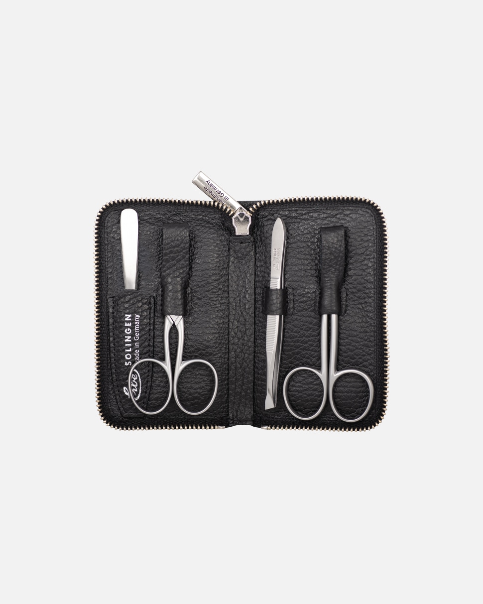 Nagelpflegeset für Unisex ERBE Inox Reißverschluß-Etui Schwarz 1 Stück