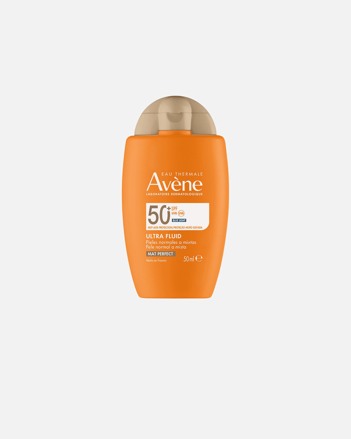 Sonnencreme Körper für Unisex Avène SOLAIRE ULTRA FLUID MAT PERFECT universeller Sonnenschutz für das Gesicht LSF 50 50 ml
