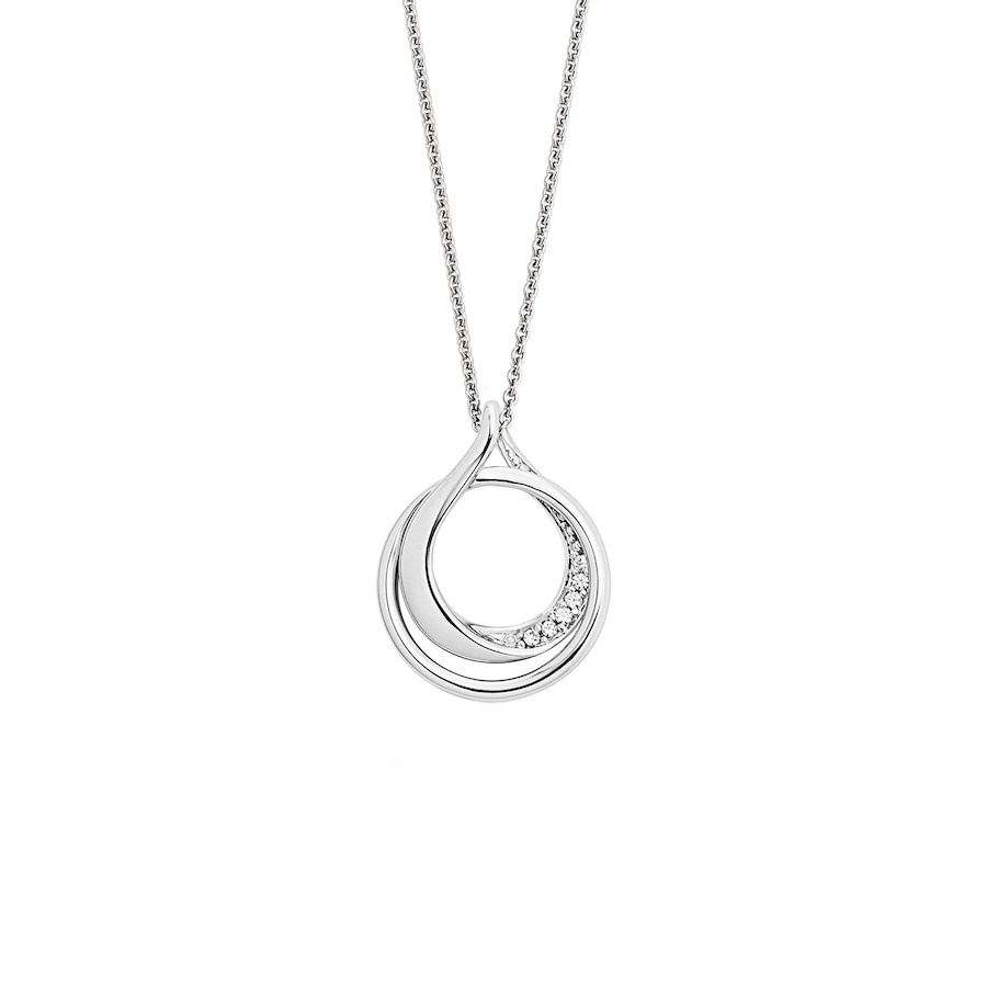 Orolino Halskette 585/- Gold Brillant weiß 0,03ct. 45cm Damen