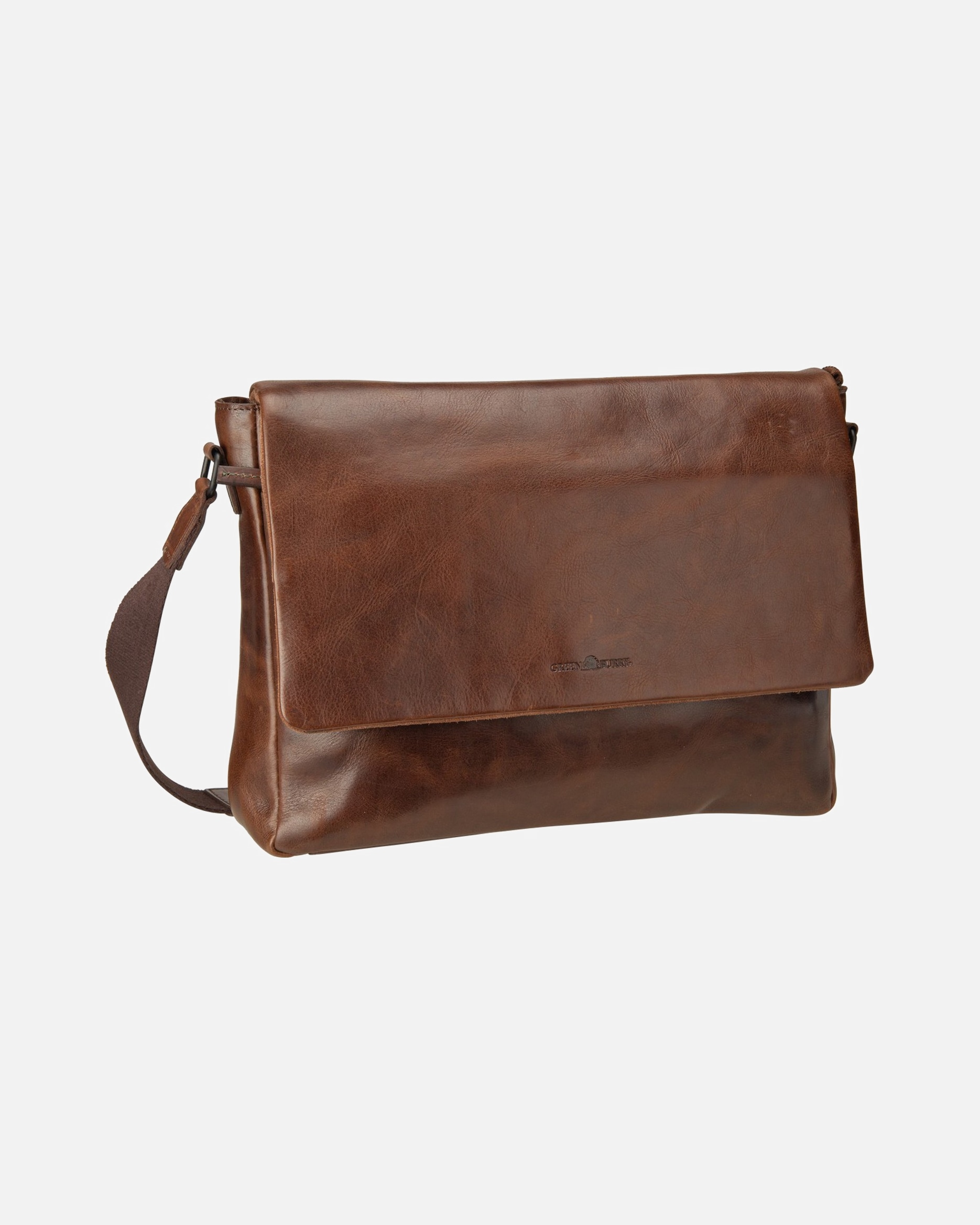 Umhängetasche für Unisex Greenburry Umhängetasche Newport Umhänger Large Coffee