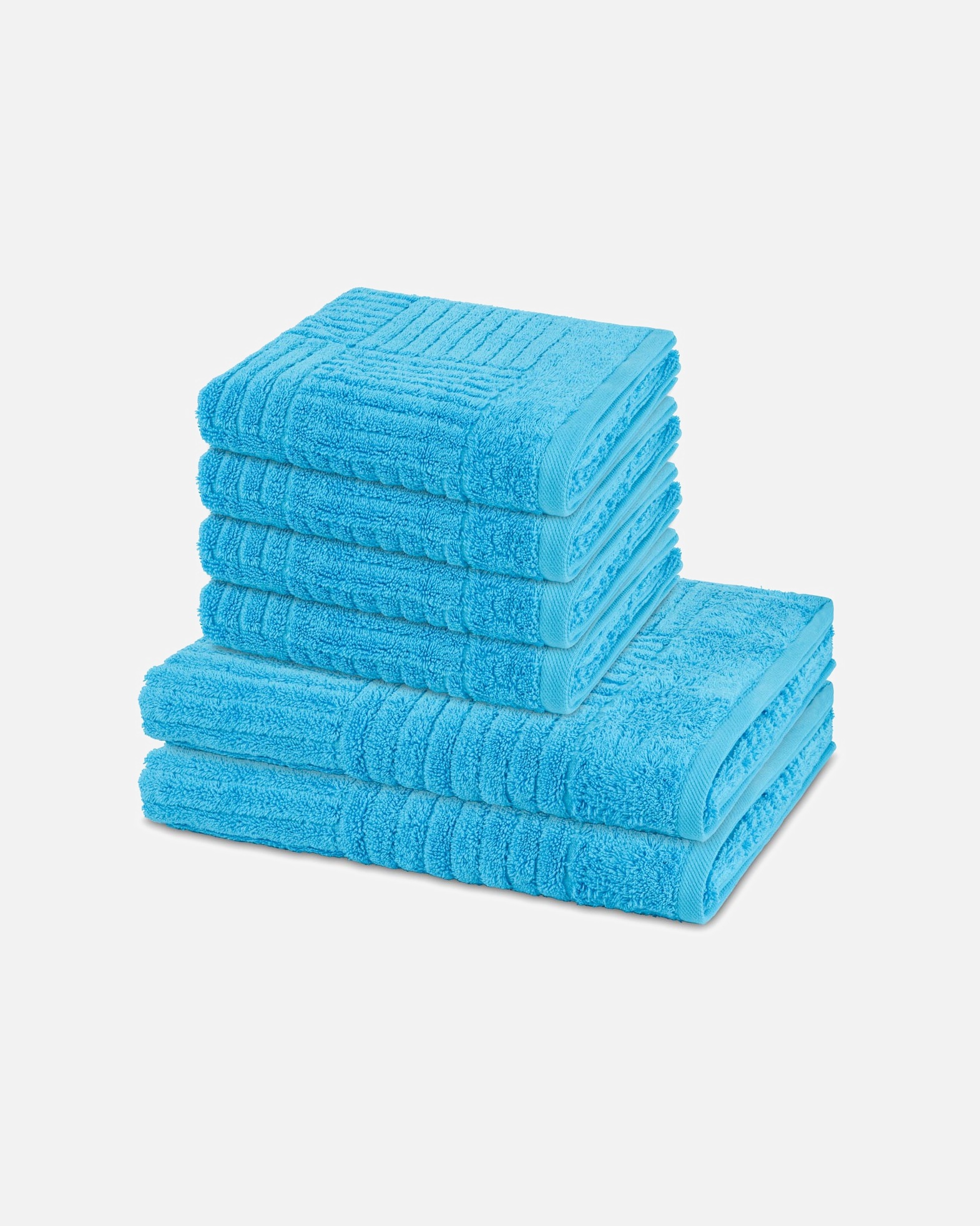 Handtuch für Unisex ROSS Handtuch-Set Carre (6-teilig) Ozean