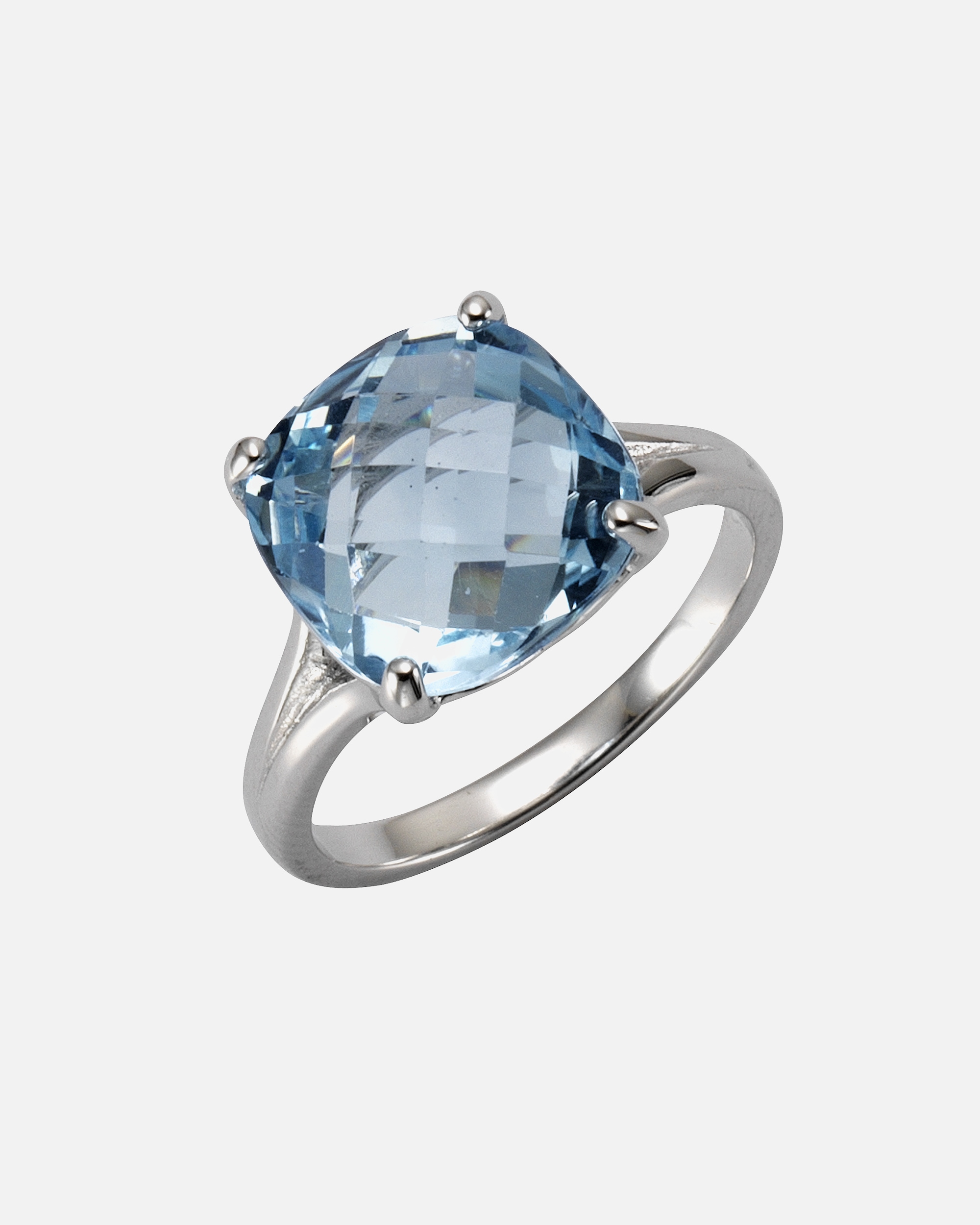 Ring für Weiblich Zeeme Ring 925/- Sterling Silber Blautopas beh. blau 060 (19,1)