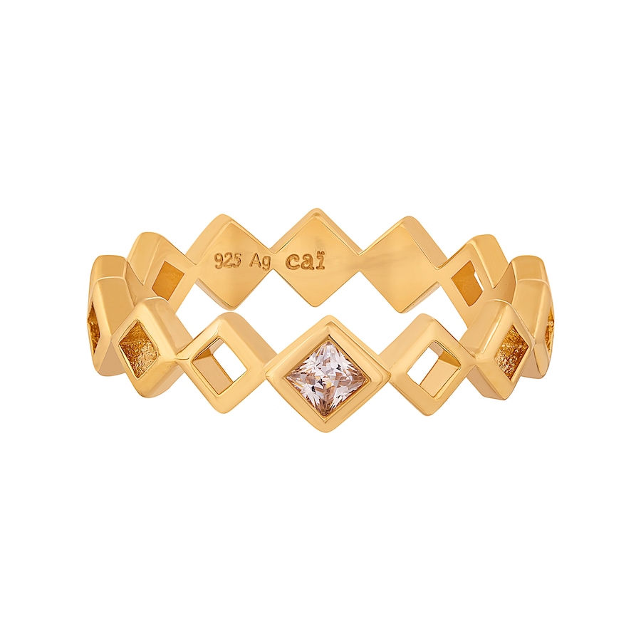 caï Ring 925/- Sterling Silber Zirkonia 054 (17,2) Damen