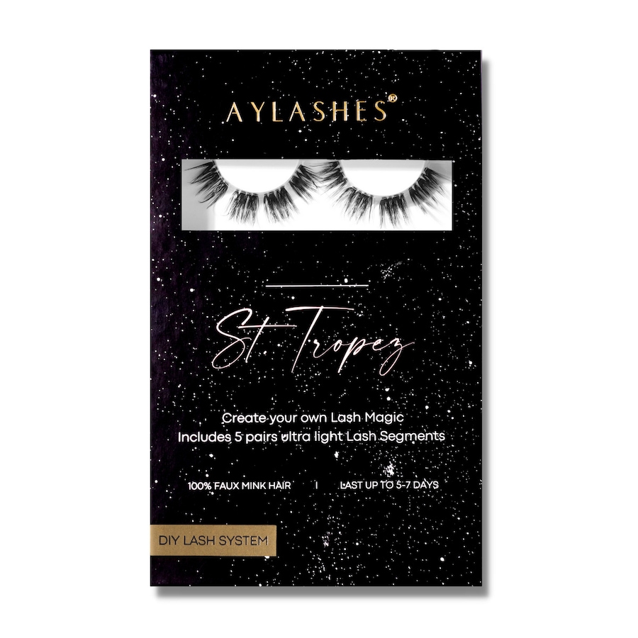 Aylashes MAXI BOX - 5 PAAR SCHWARZ. ST. TROPEZ (14mm-15mm) Damen