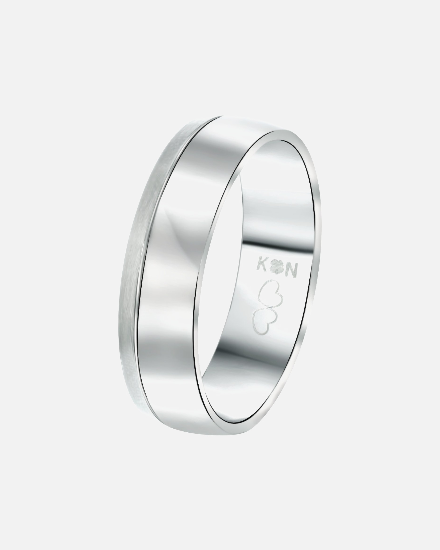 Ring für Männlich Lucardi Ringe 'Maldives' Stahl - silbern 60mm