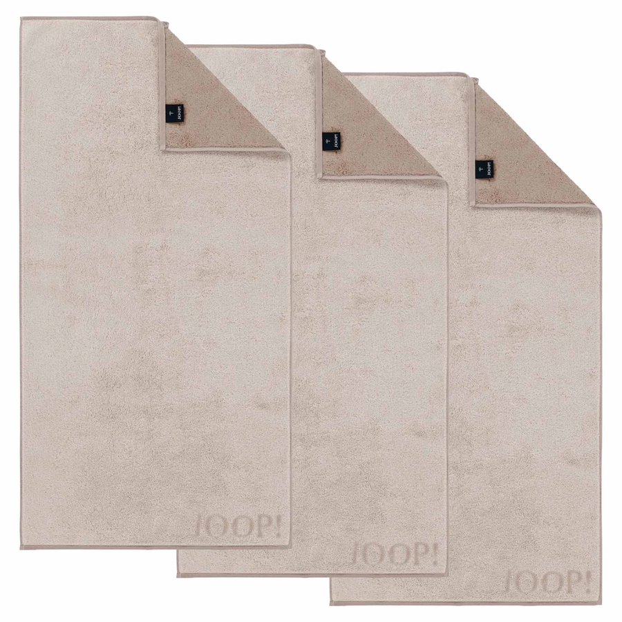 JOOP! Handtuch 3er Pack 'J! Joop! Contour' Creme