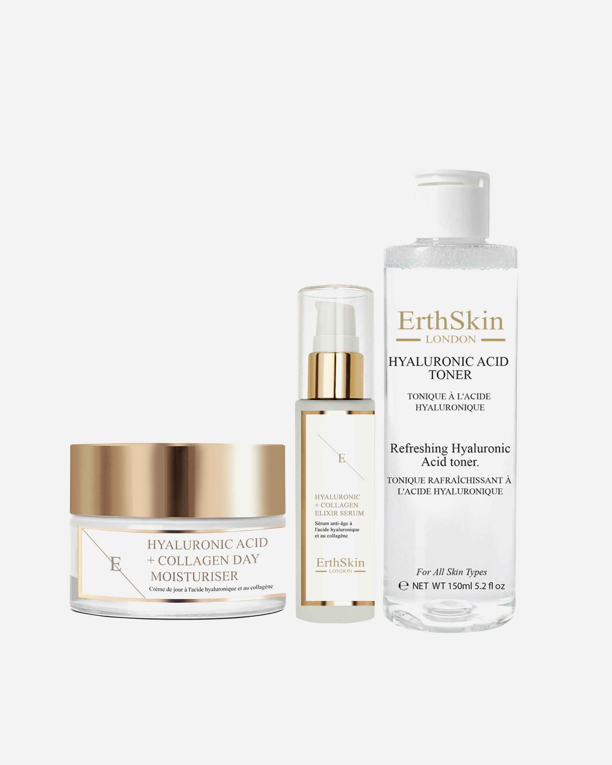 Gesichtspflegeset für Weiblich ErthSkin London Hydra Glow Hautpflege-Trio 1 Stück